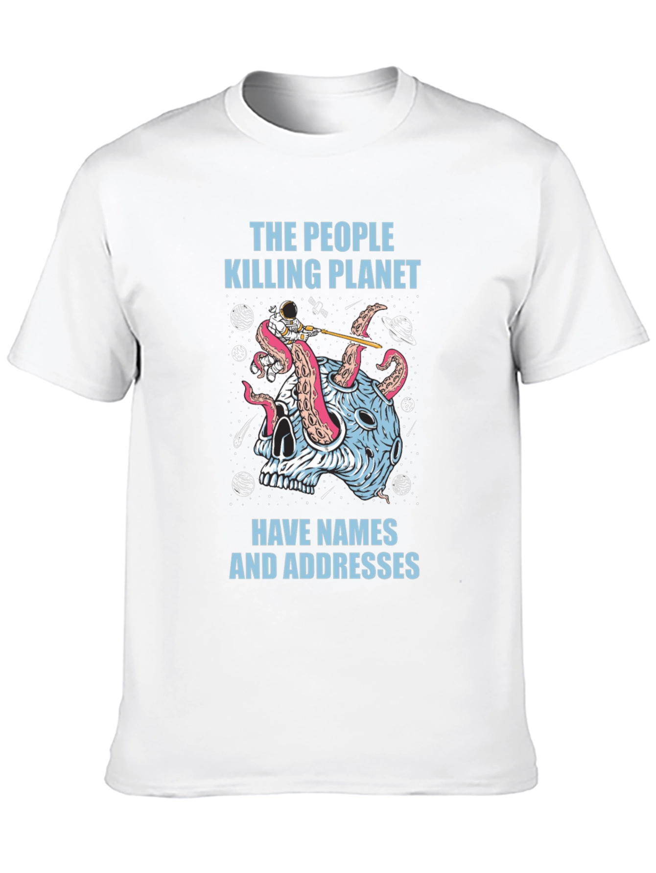 Black Planet Killer Graphic Tee - Earth Day Awareness view 10