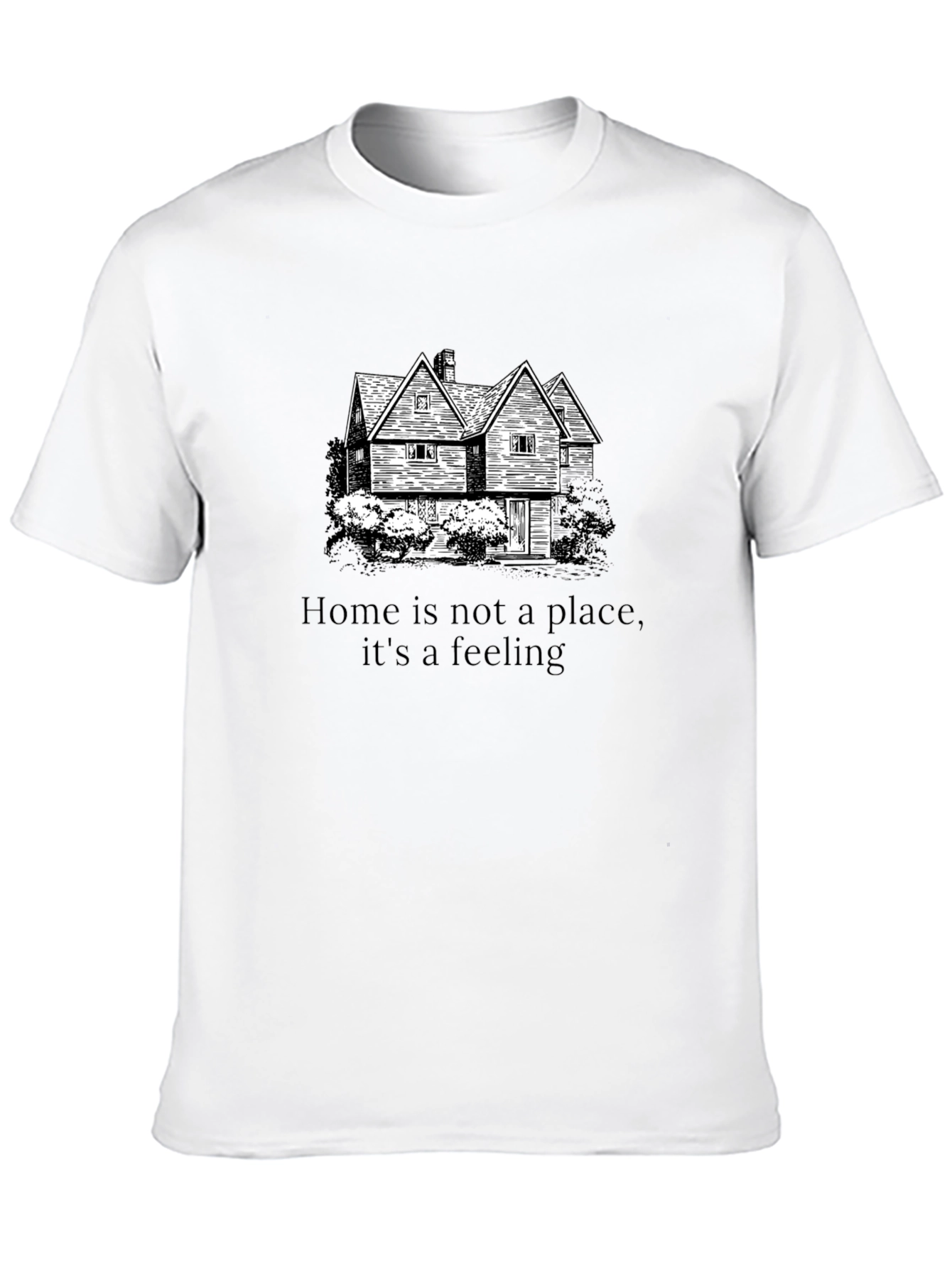 Black Home is a Feeling Black Graphic Tee view 10