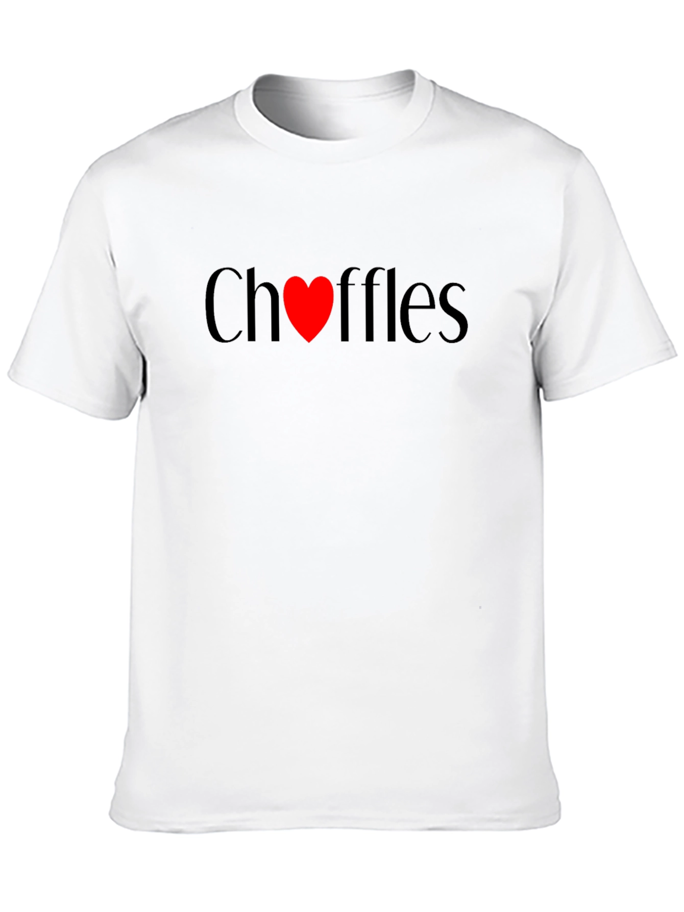 Black Choffles Love Heart Black Tee - Unisex view 10
