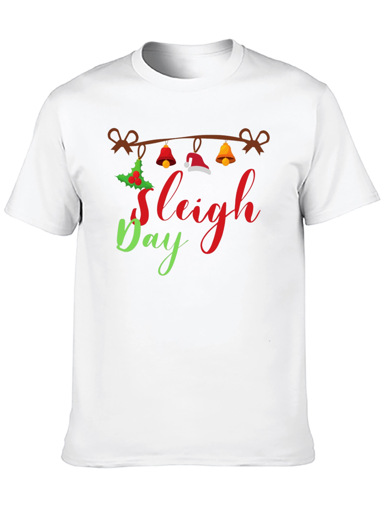 Black Sleigh Day Holiday T-Shirt view 10