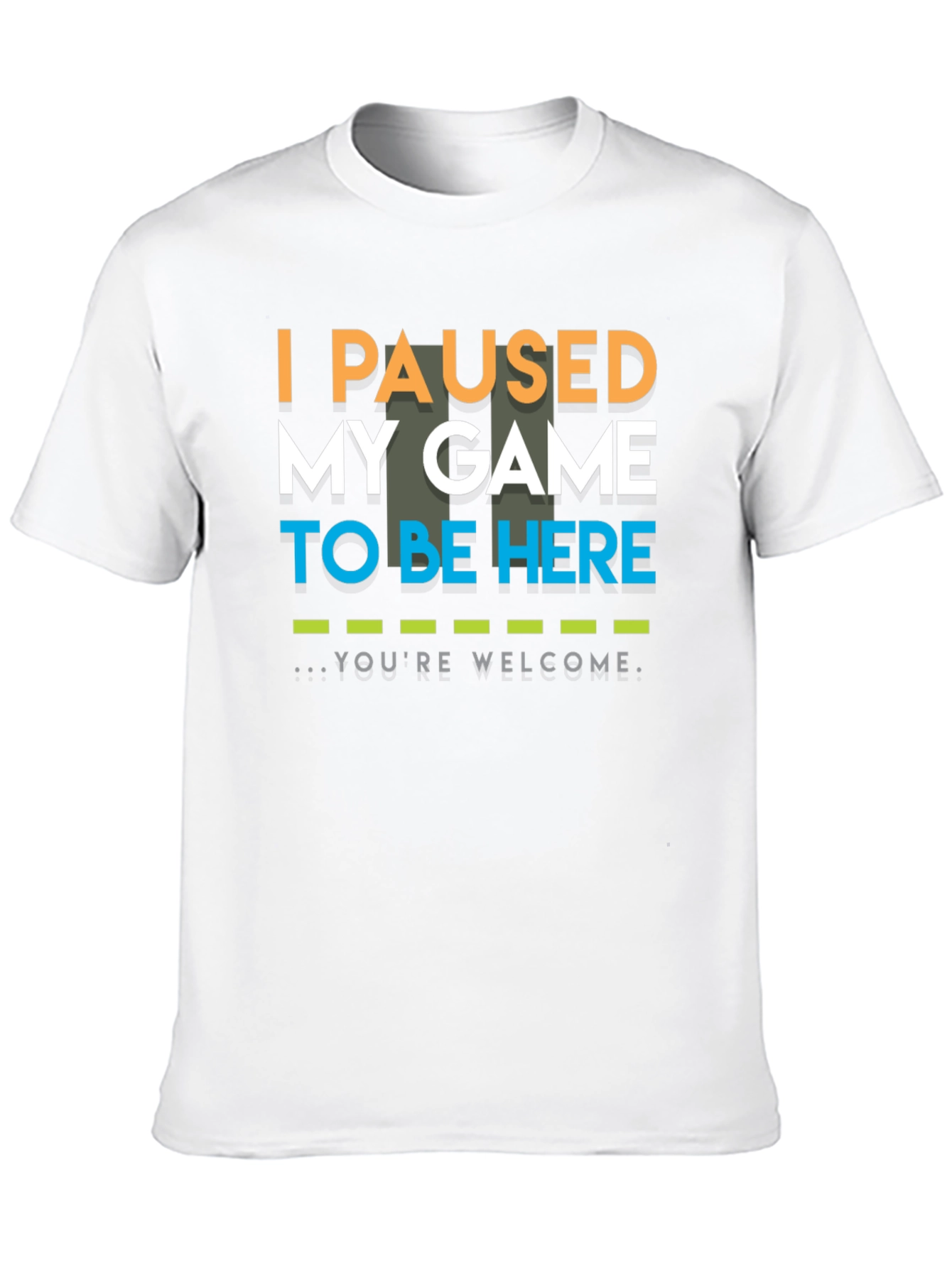 Black I Paused My Game To Be Here T-Shirt view 10