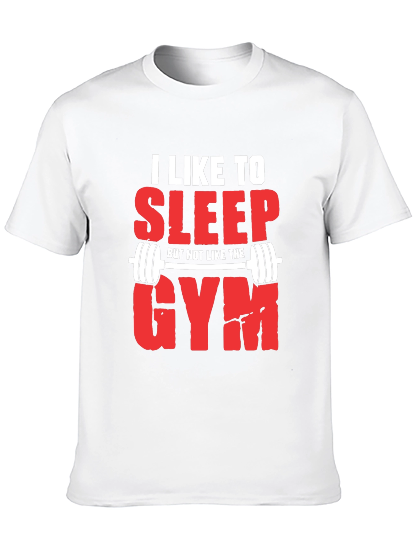 Black Funny Gym Hater T-Shirt: I Like to Sleep view 10