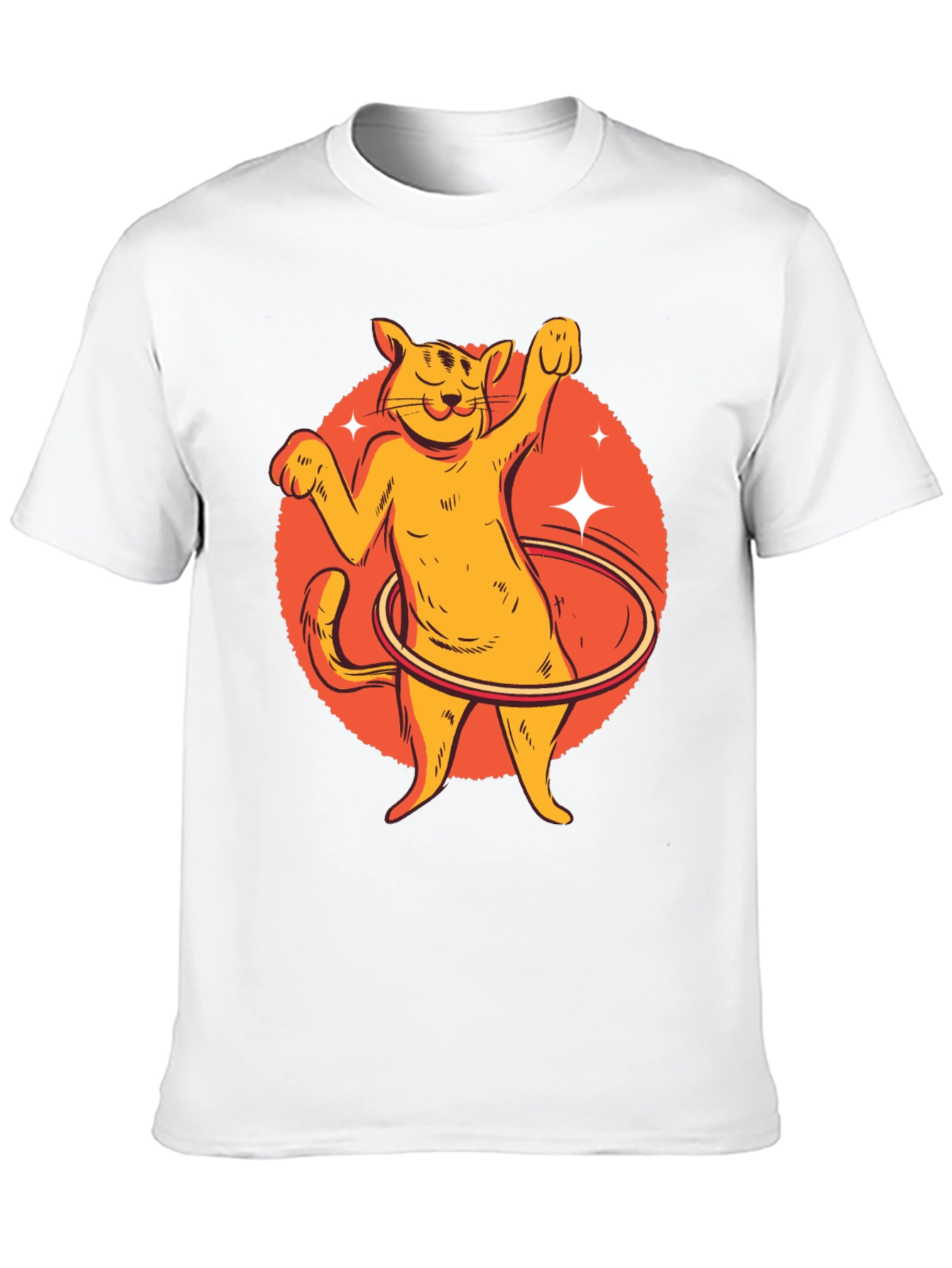 Black Cat Hula Hoop Graphic Tee view 10