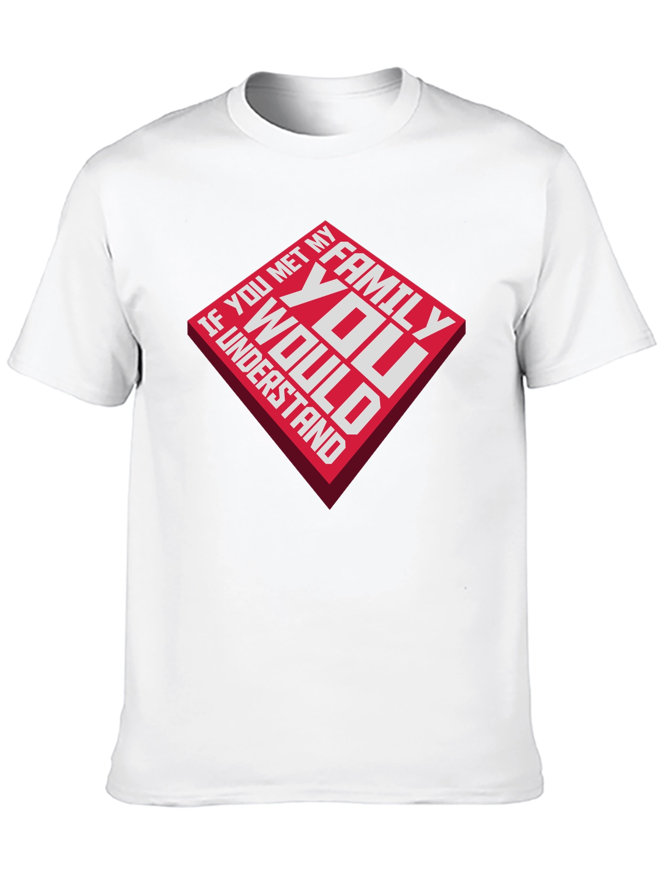 Black Family Humor Graphic Tee - 'If You Met My Family' T-Shirt view 10