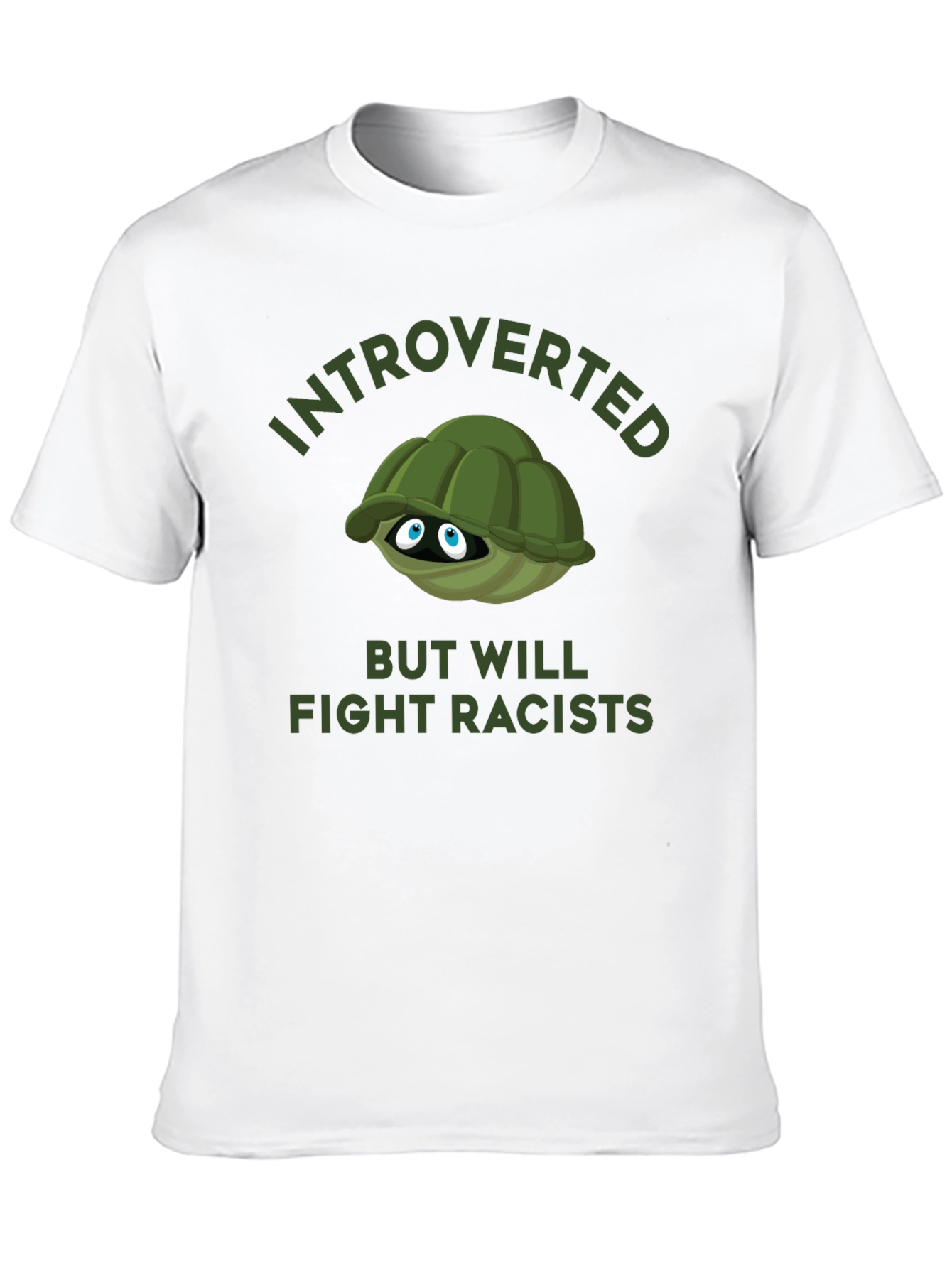 Black Introverted Turtle T-Shirt view 10