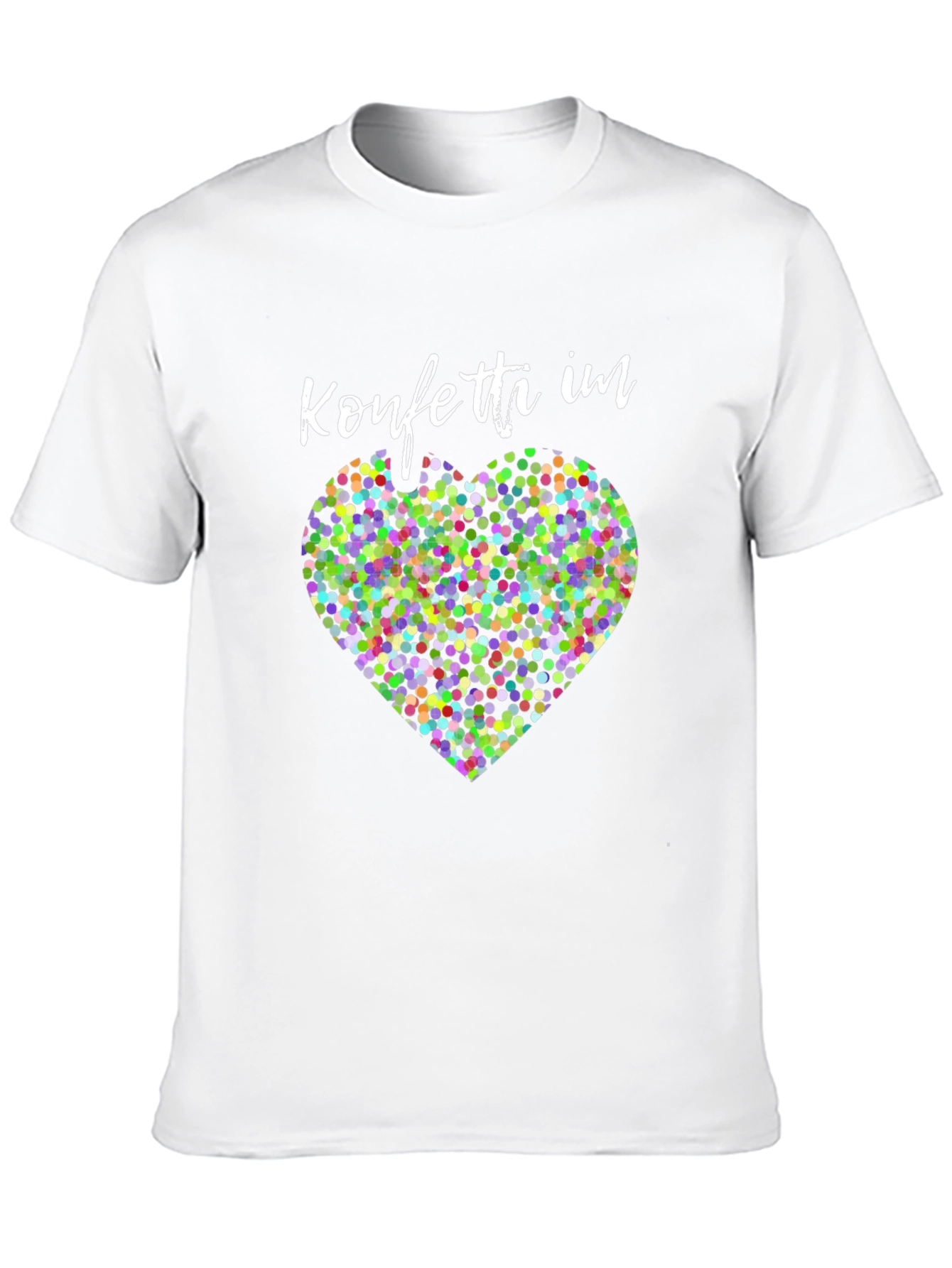 Black Confetti Heart Graphic Tee - Stylish Black Shirt view 10