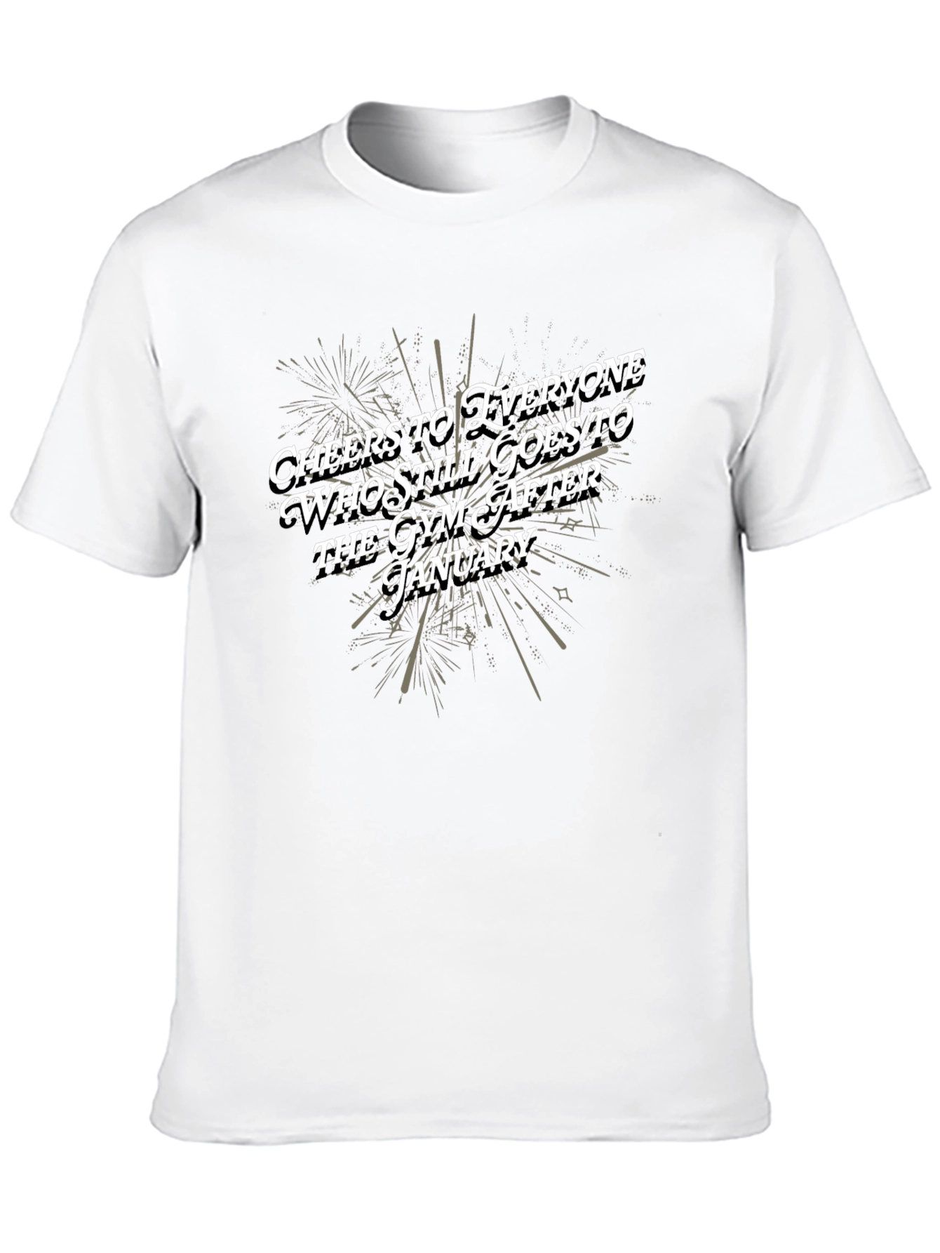 Black Cheers to Gym Goers T-Shirt - Motivational Workout Tee view 10