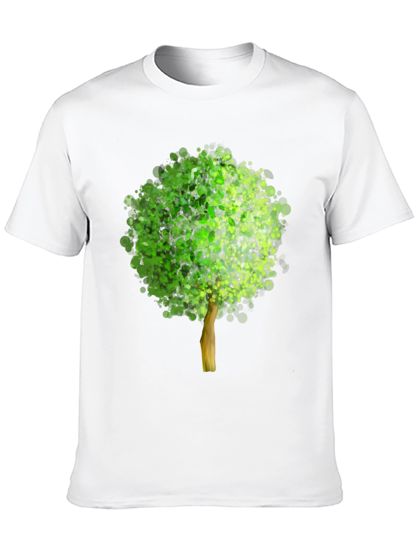 Black Arboreal Print Black T-Shirt view 10
