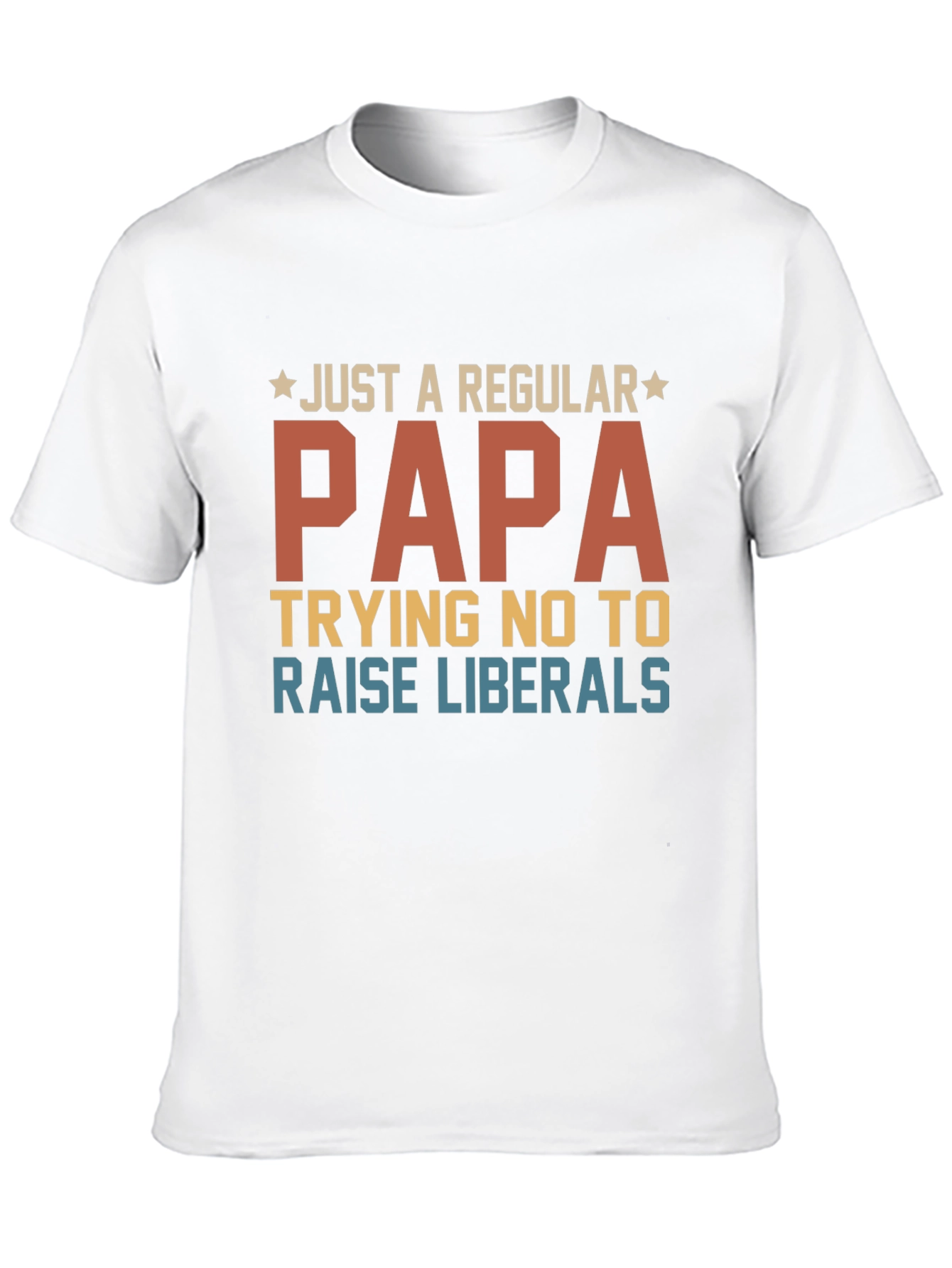 Black Regular Papa T-Shirt - Conservative Dad Gift view 10