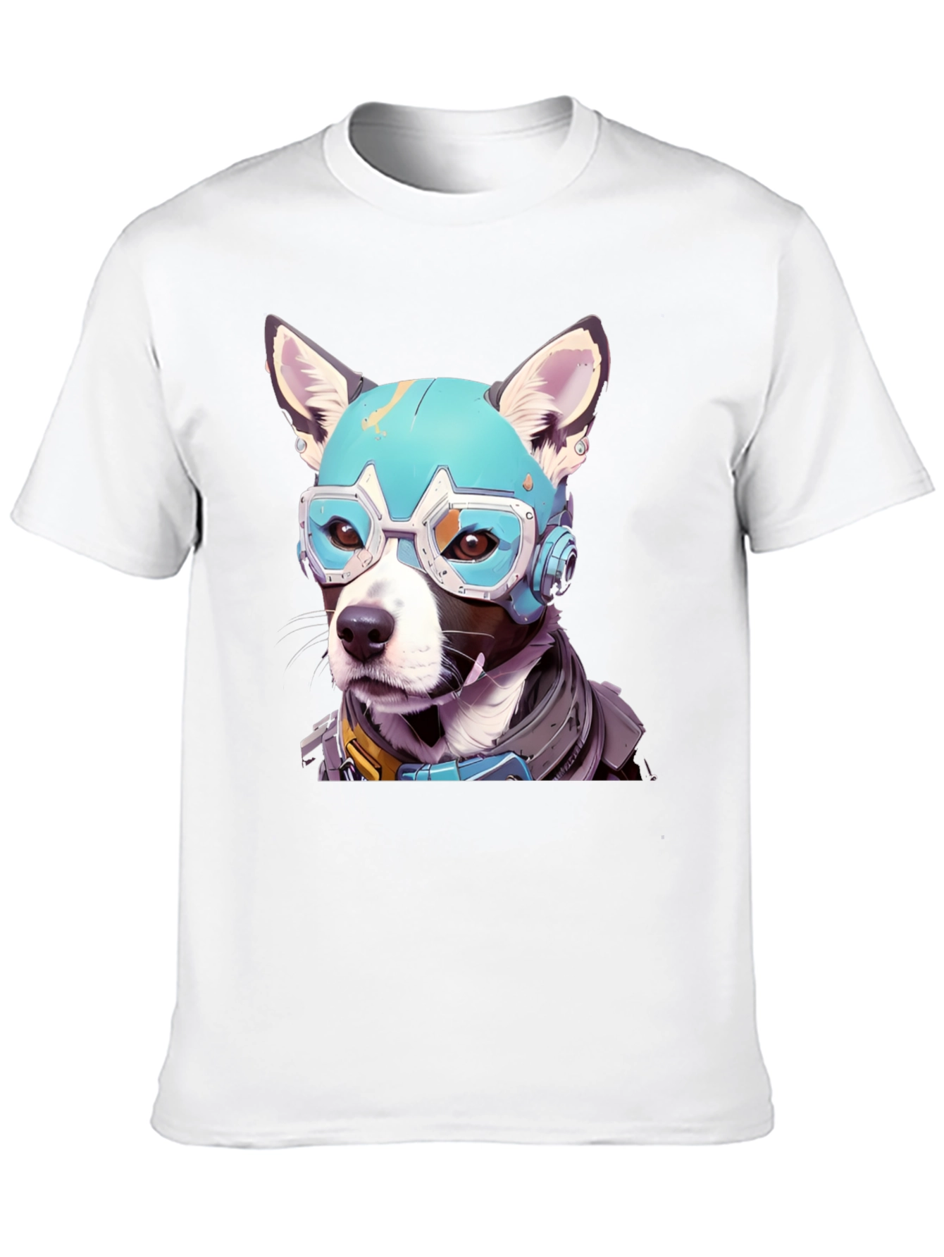 Black Cyber Dog Graphic Tee view 10