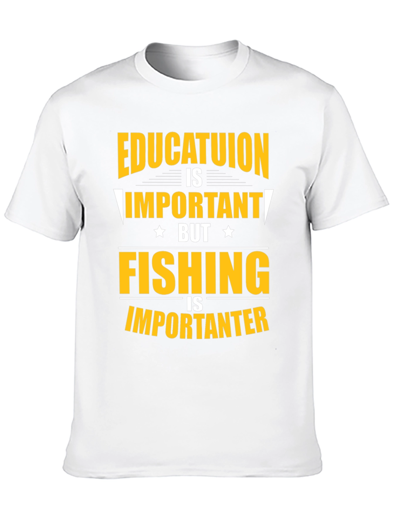 Black Fishing Is Importanter Graphic Tee view 10