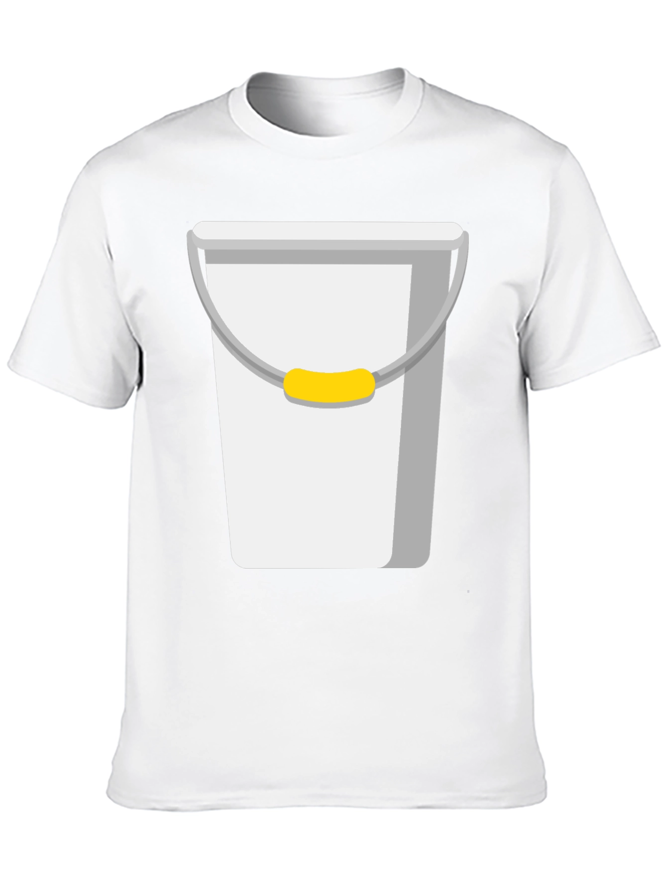 Black Novelty Bucket Graphic Tee - Quirky Casual Wear view 10