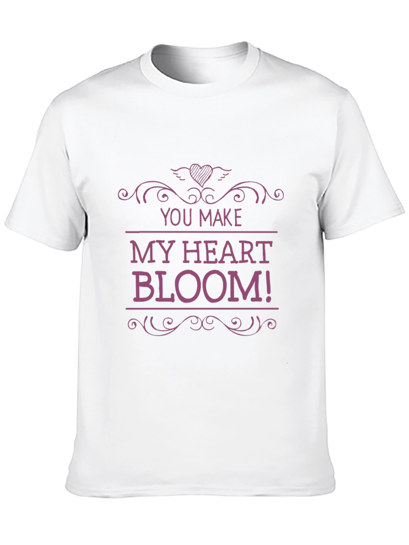 Black You Make My Heart Bloom! Graphic Tee view 10