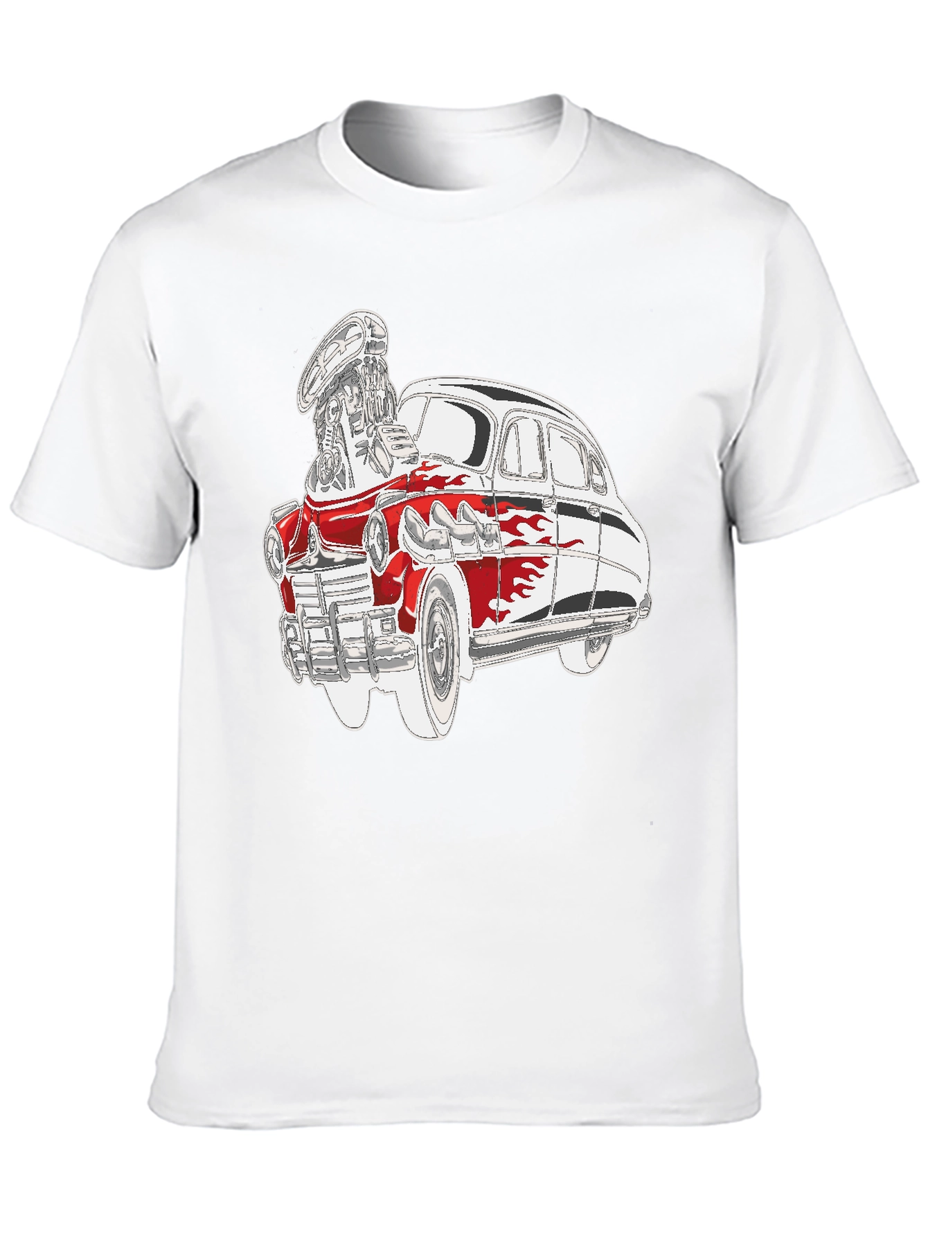 Black Vintage Car Graphic Tee view 10