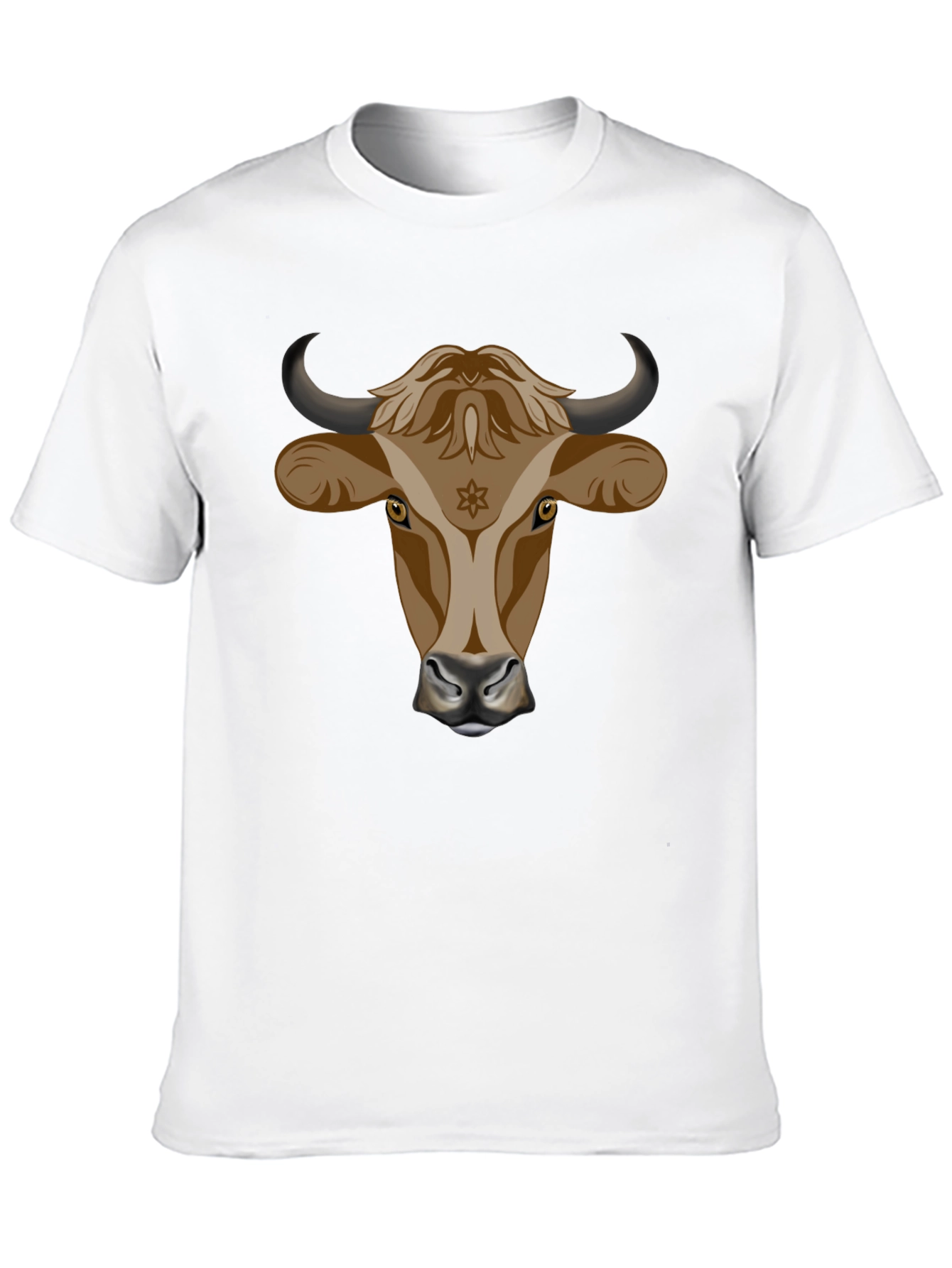 Black Bull Head Graphic Tee - Stylish Black Cotton T-Shirt view 10