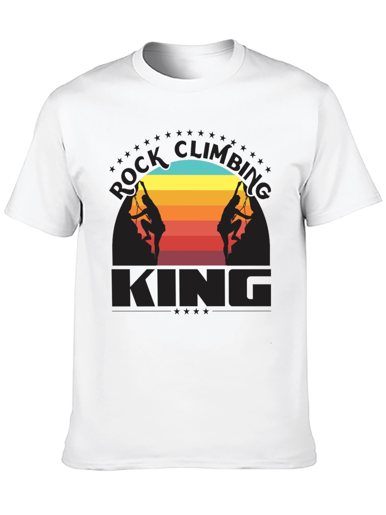 Black Rock Climbing King Graphic T-Shirt view 10