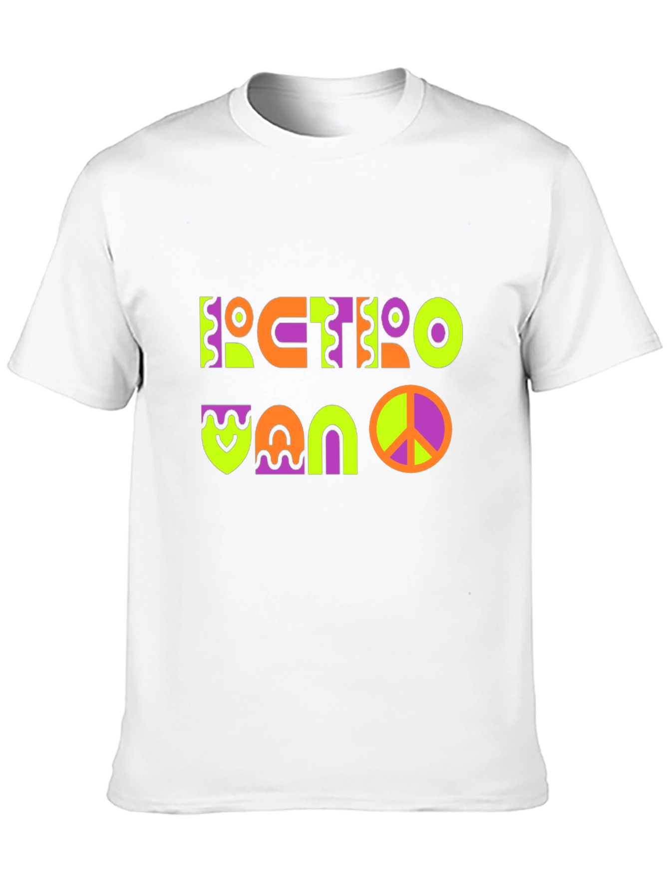 Black Retro Vano T-Shirt - Funky Graphic Tee view 10