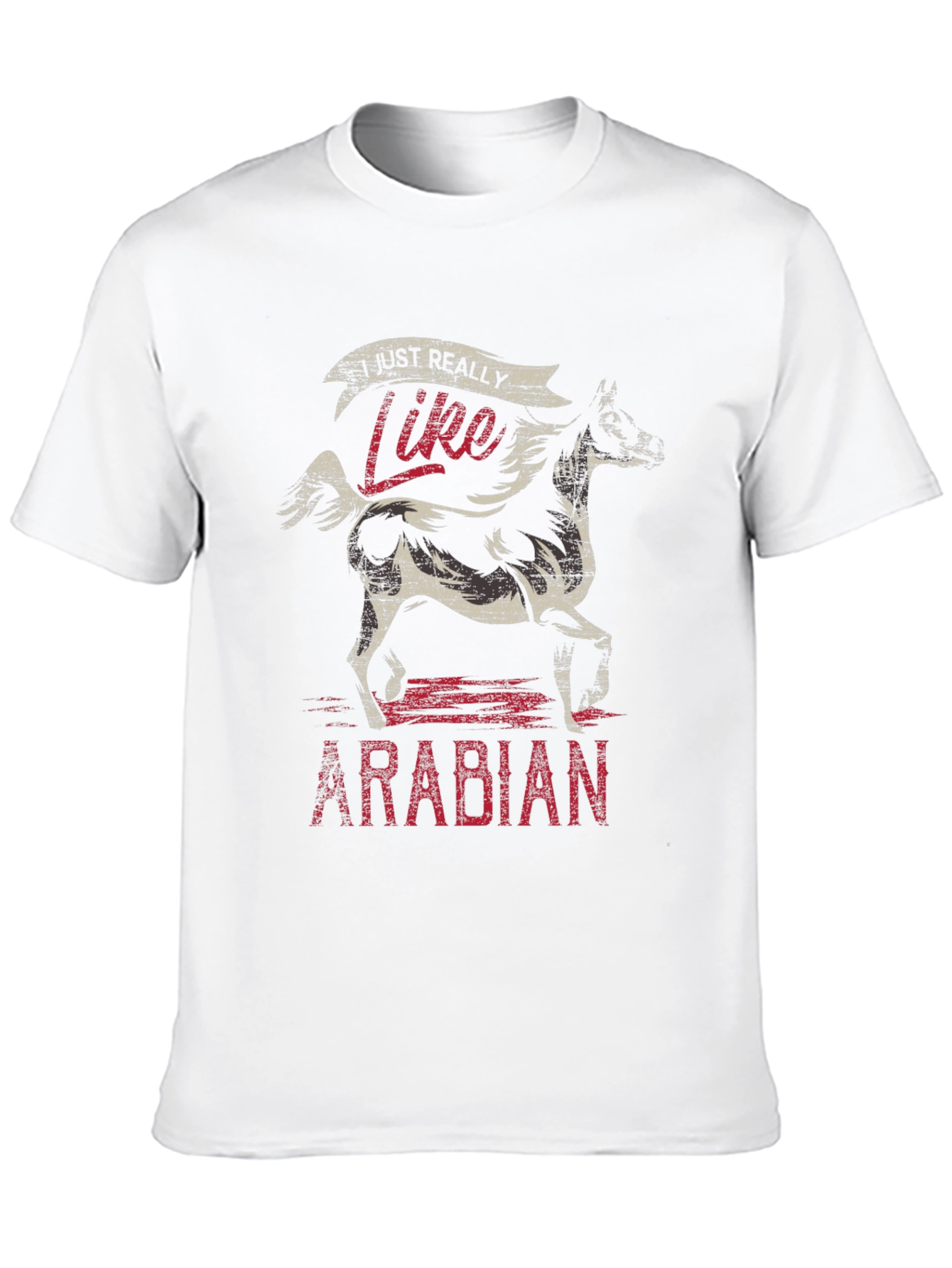 Black I Just Really Like Arabian Horses T-Shirt view 10