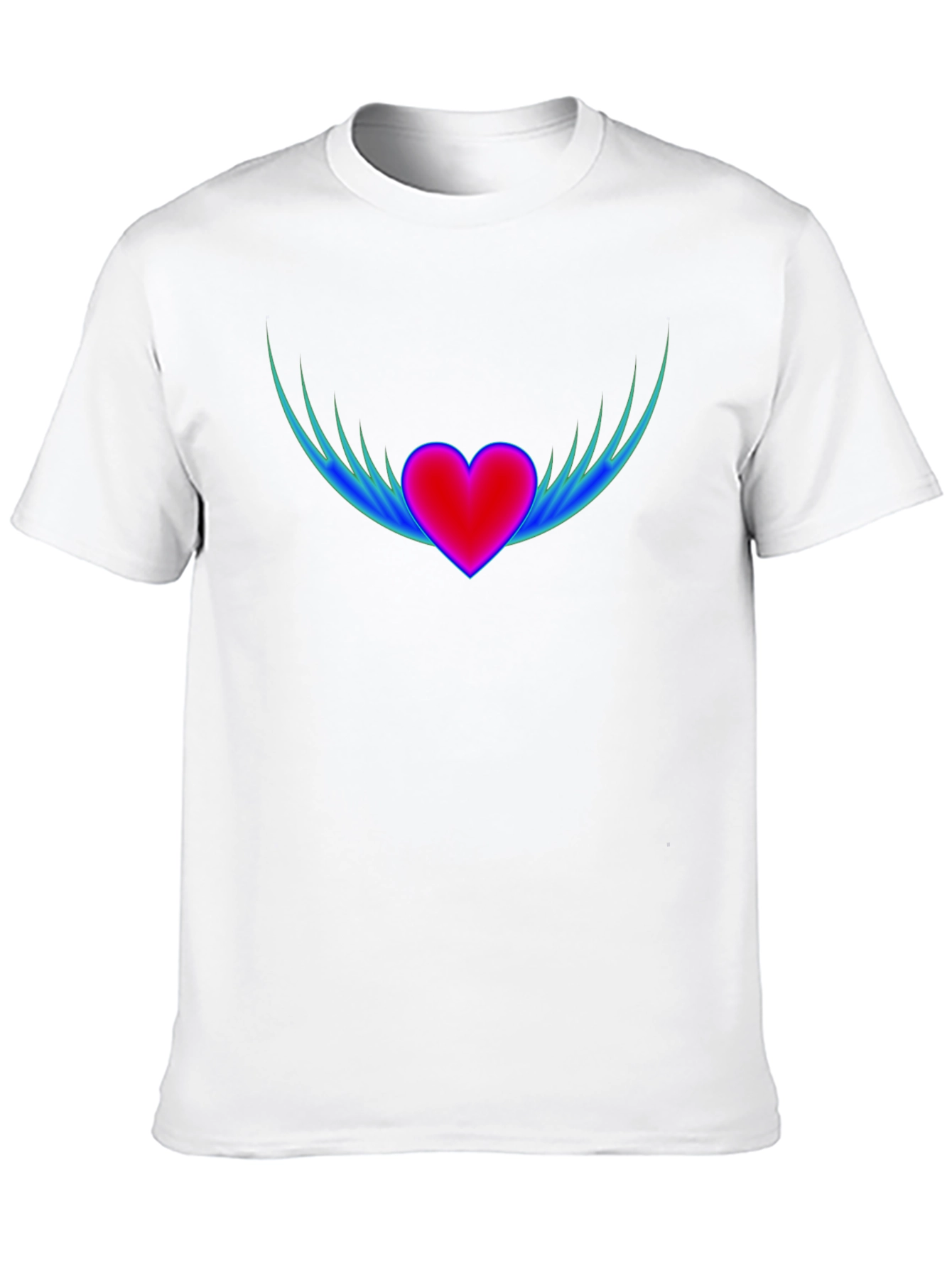Black Heart Wings Graphic T-Shirt - Stylish Black Tee view 10