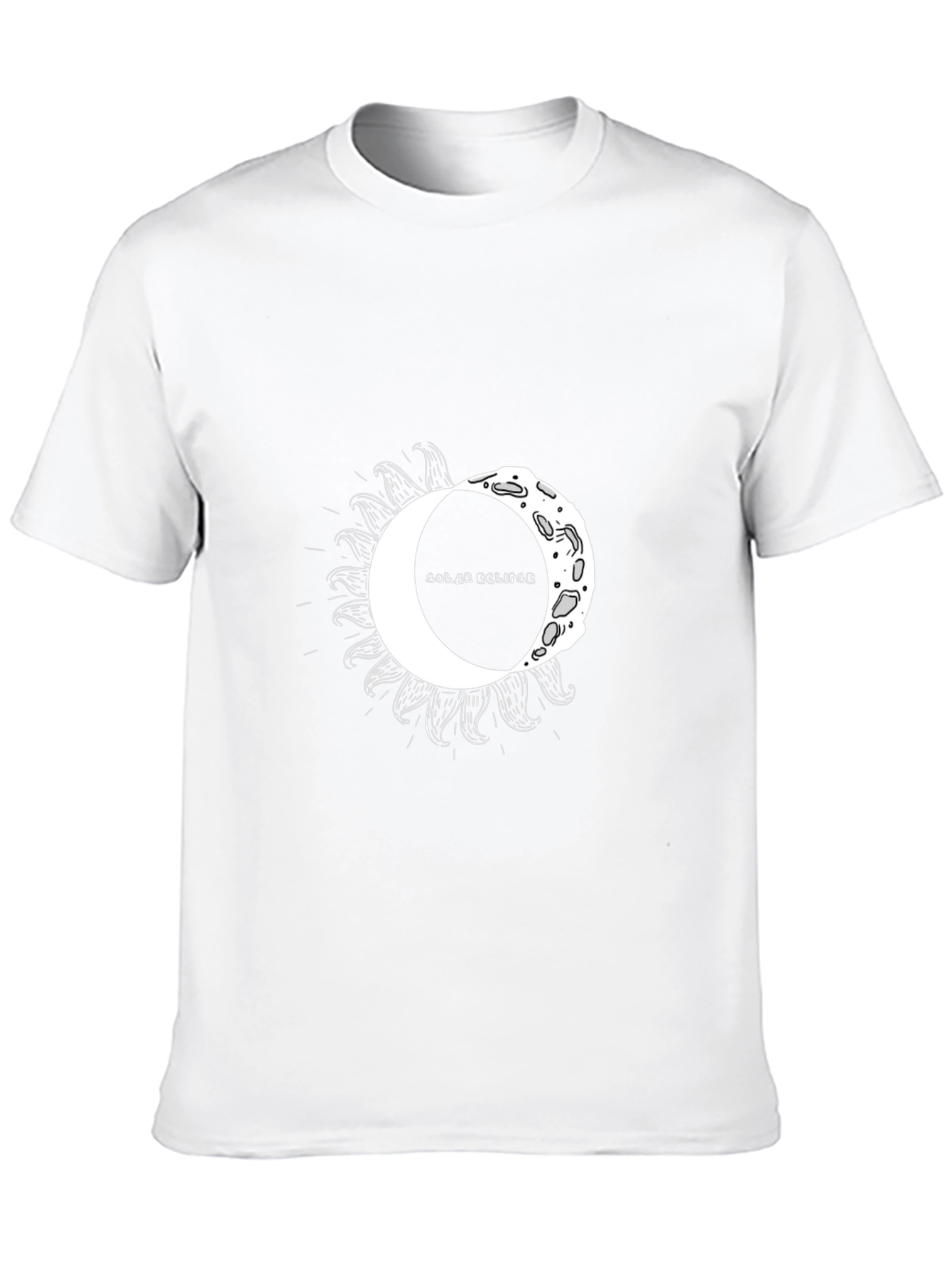 Black Solar Eclipse Graphic Tee - Unisex Black T-Shirt view 10