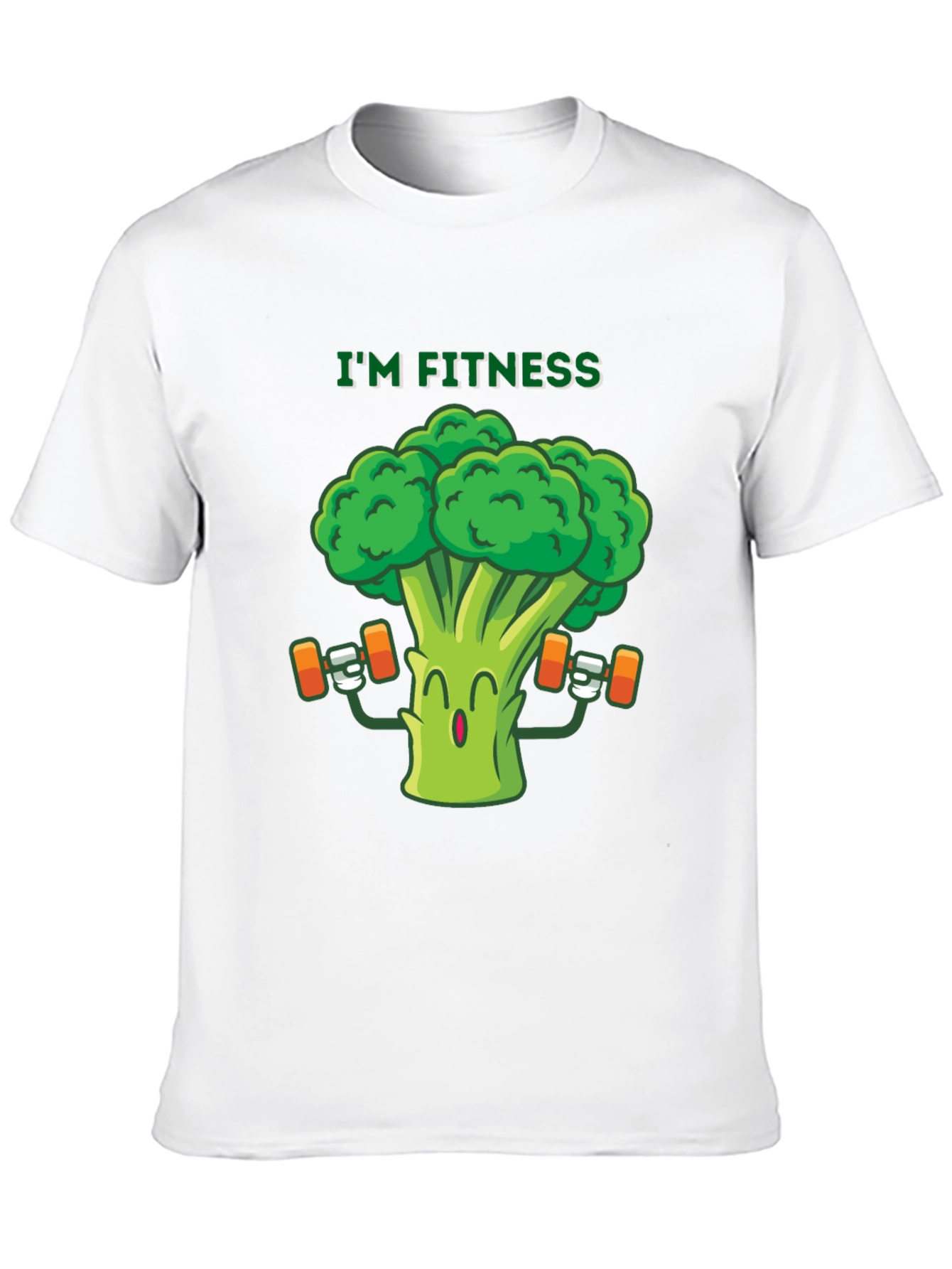 Black I'm Fitness Broccoli Graphic Tee view 10