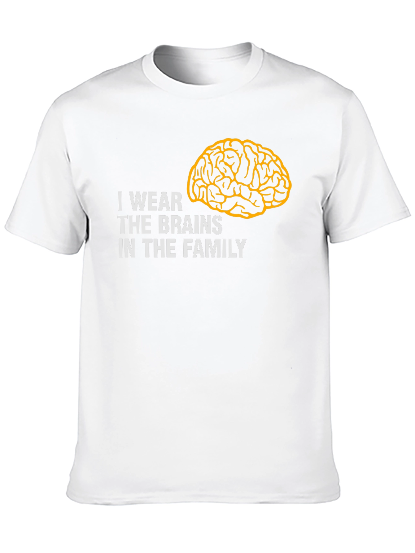 Black I Wear The Brains T-Shirt - Funny Family Tee view 10