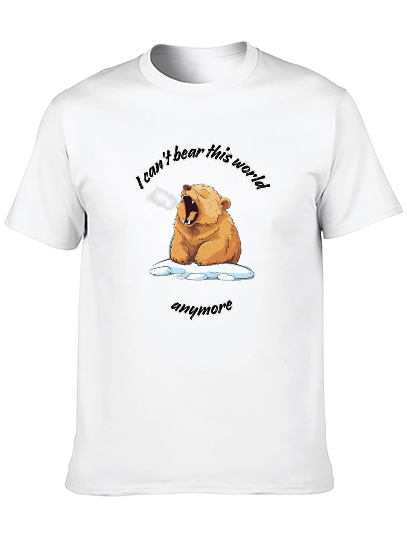 Black I Can't Bear This World T-Shirt view 10