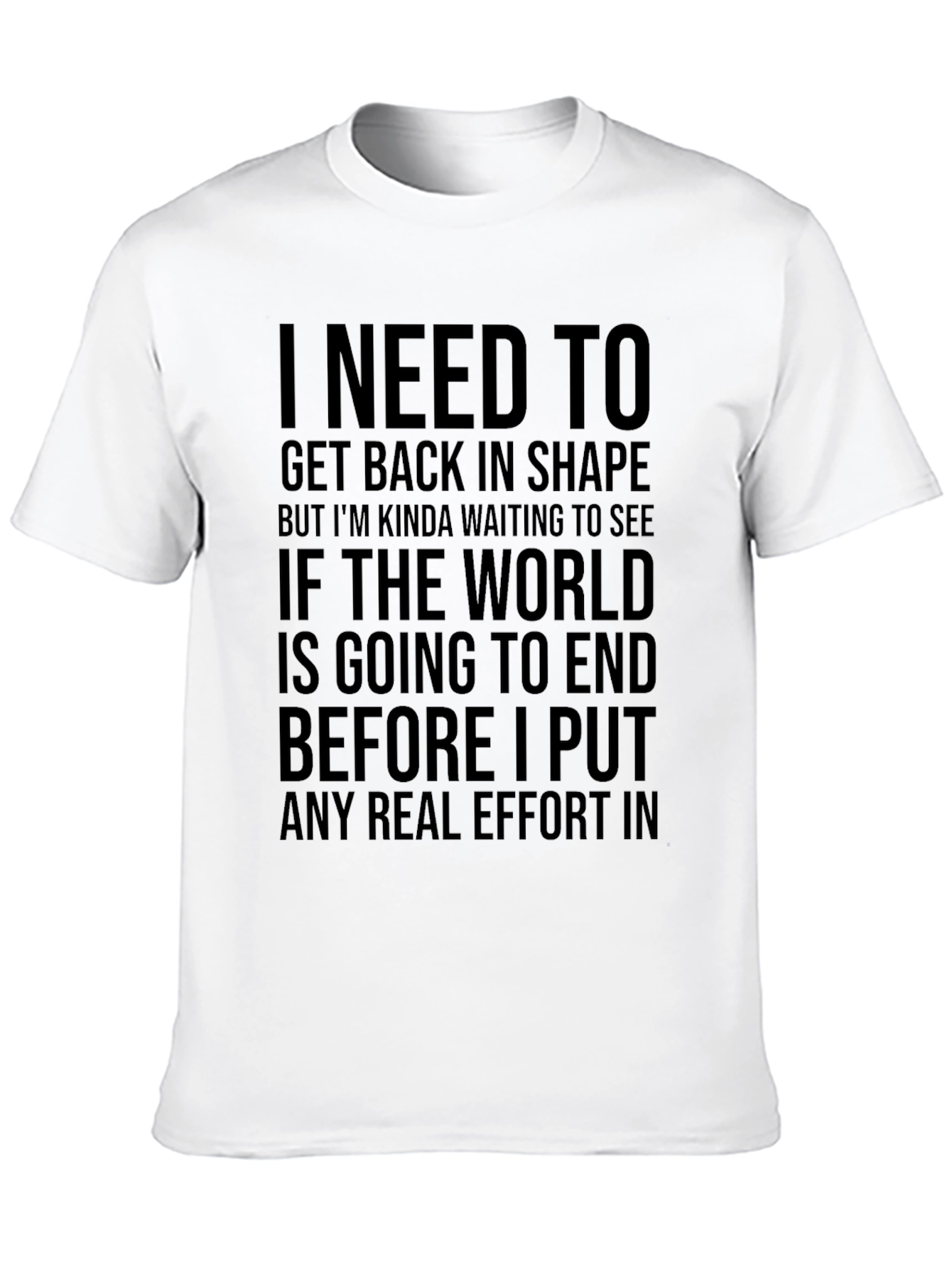 Black Humorous Graphic Tee - World Ending view 10