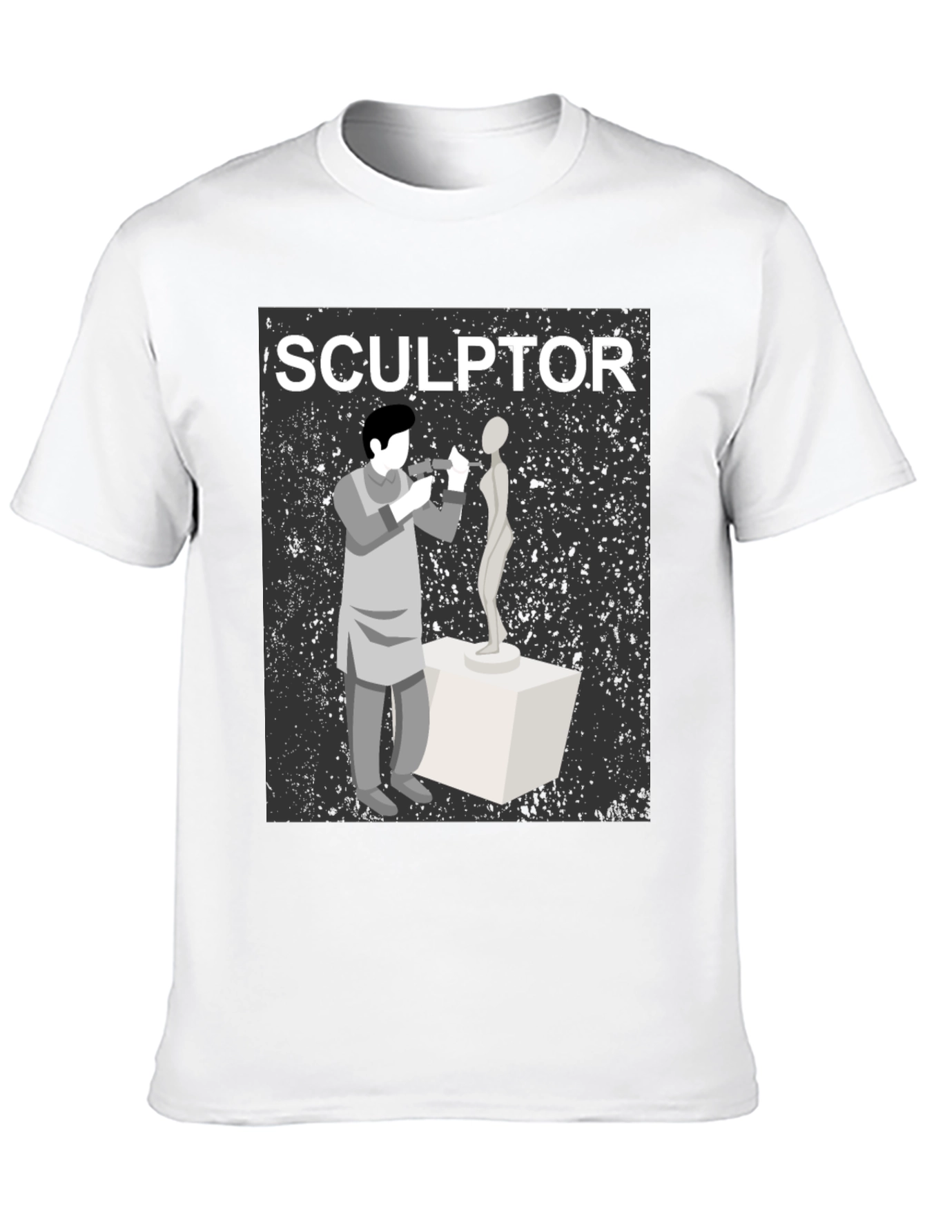 Black Sculptor T-Shirt - Artistic Design view 10