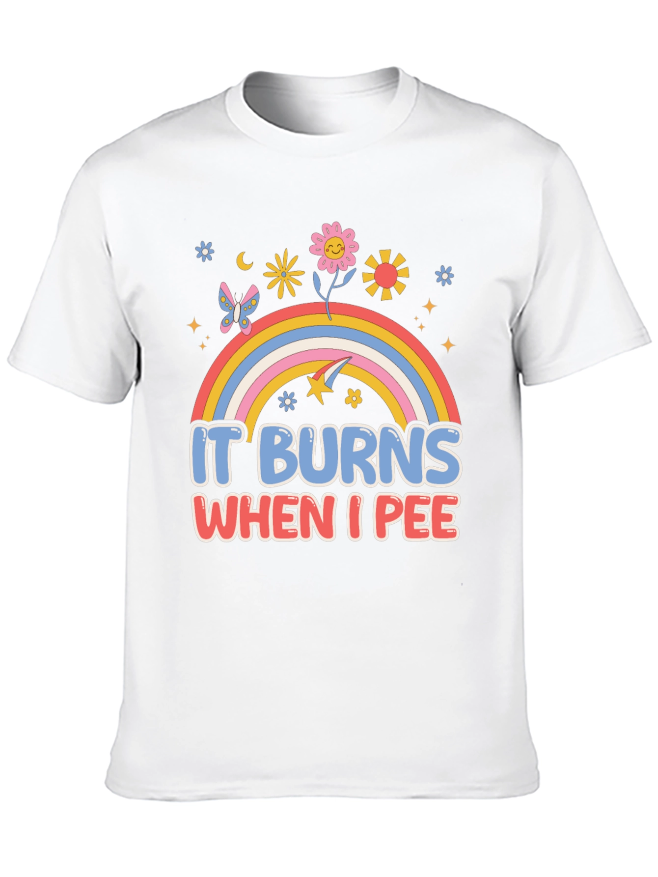 Black It Burns When I Pee Graphic Tee view 10