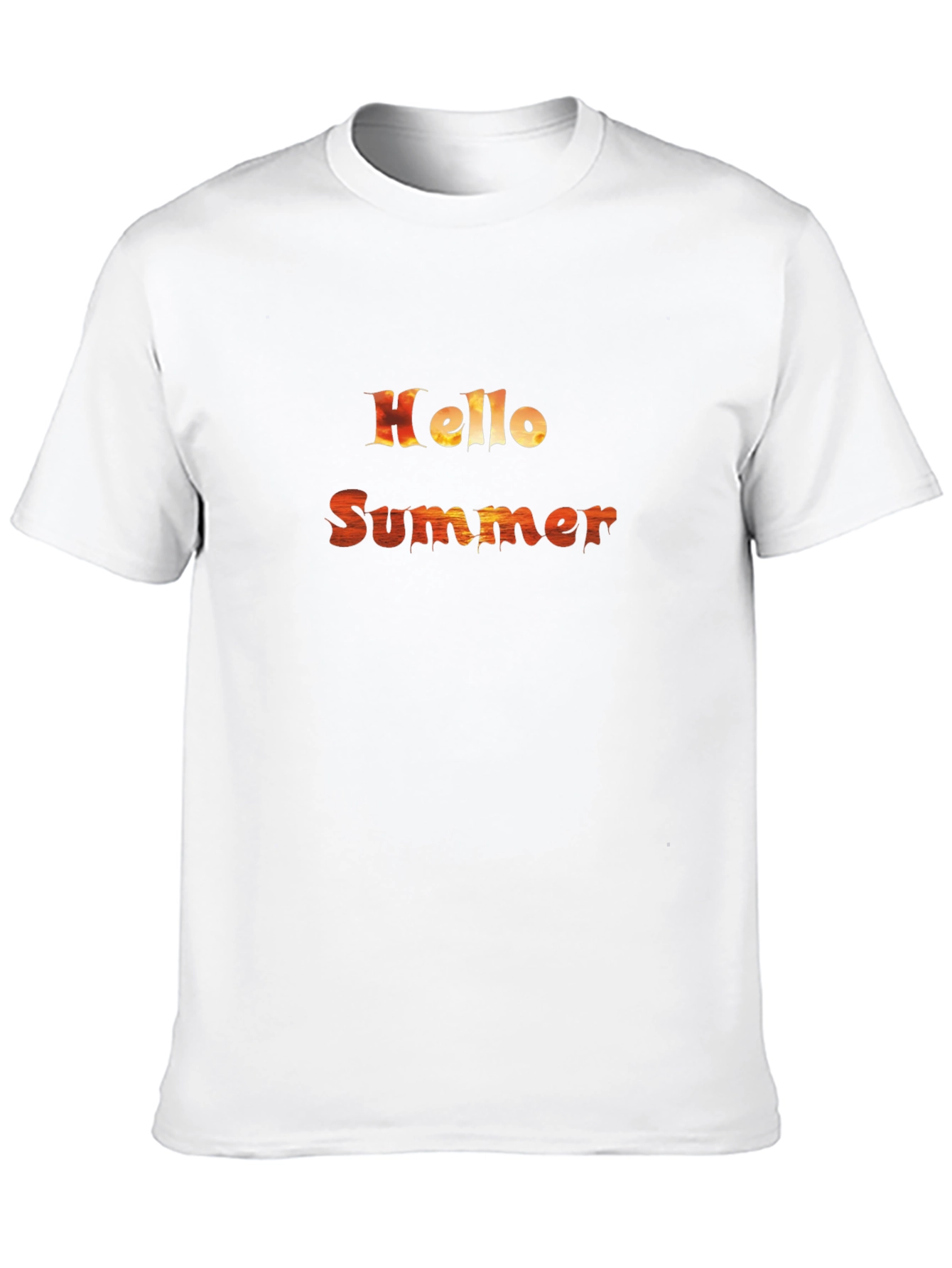 Black Hello Summer Graphic Tee - Men's Black T-Shirt view 10