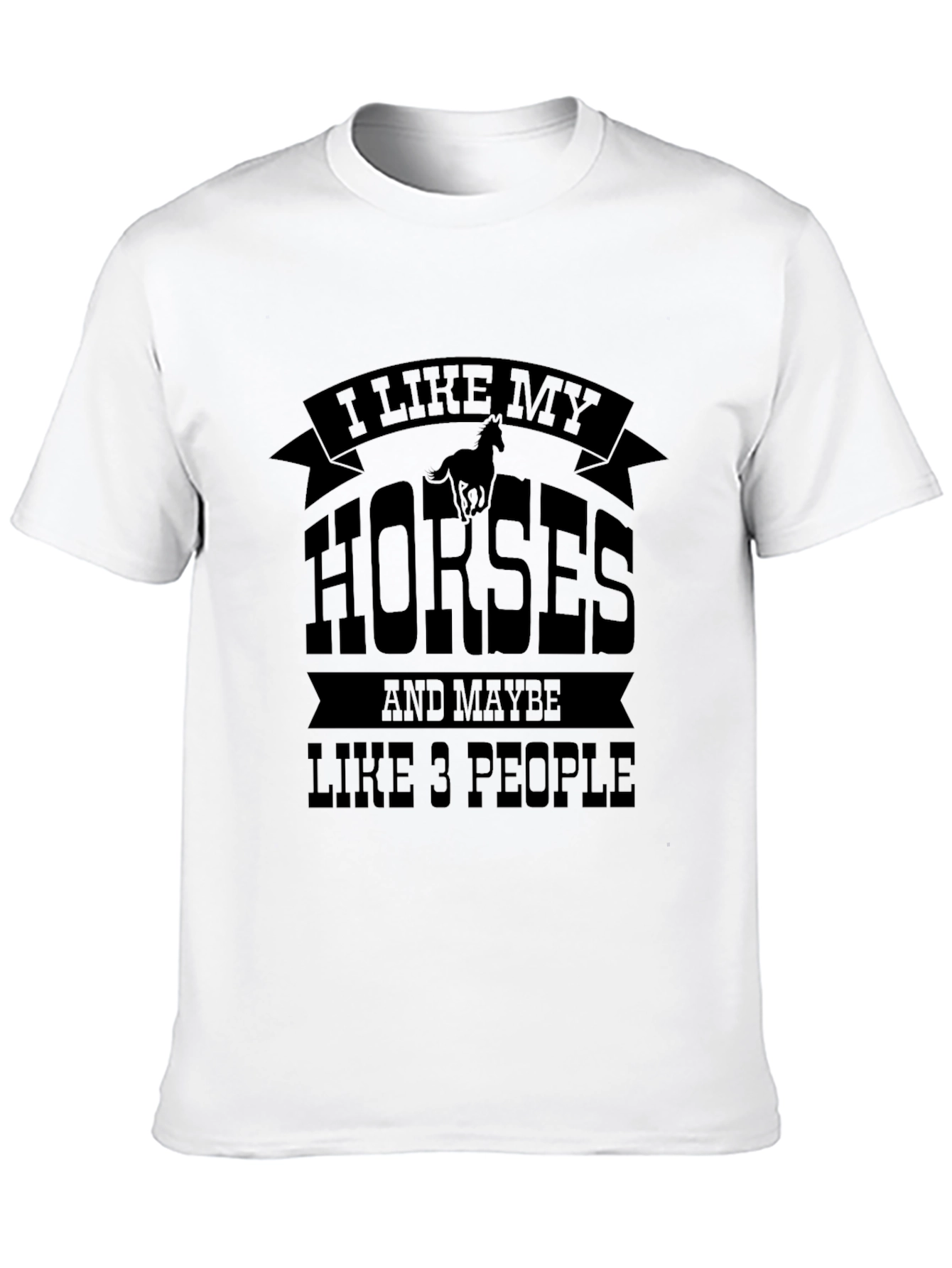 Black I Like My Horses T-Shirt view 10