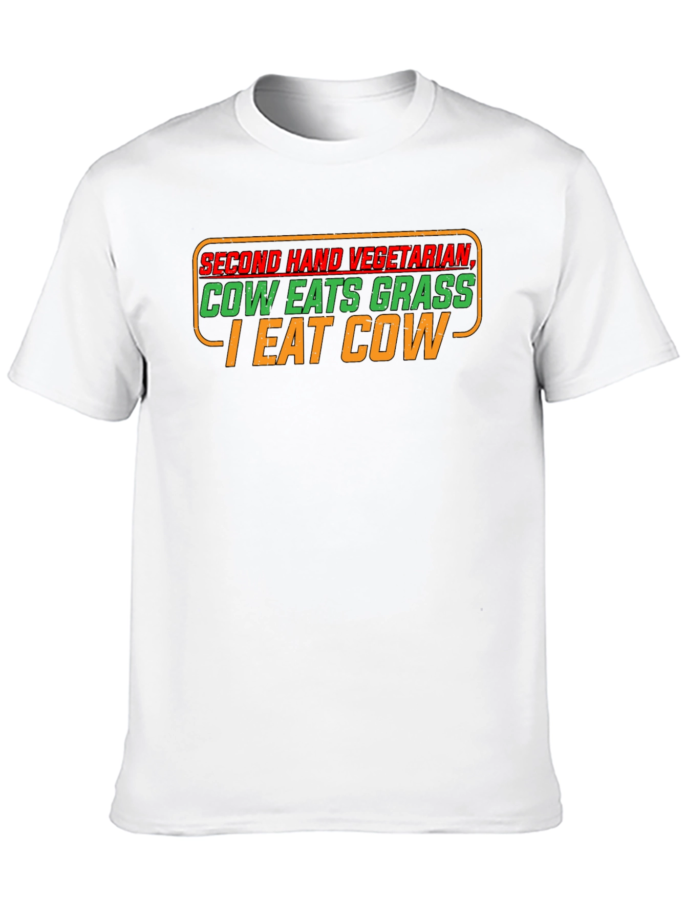 Black Second Hand Vegetarian Graphic T-Shirt view 10