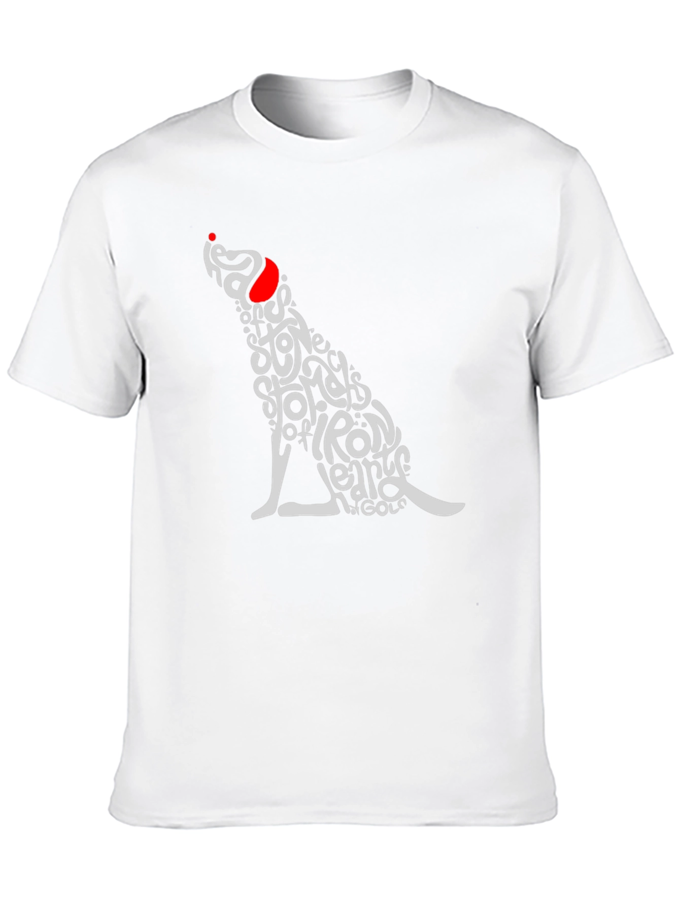 Black Dog Typography T-Shirt - Heads of Stone view 10