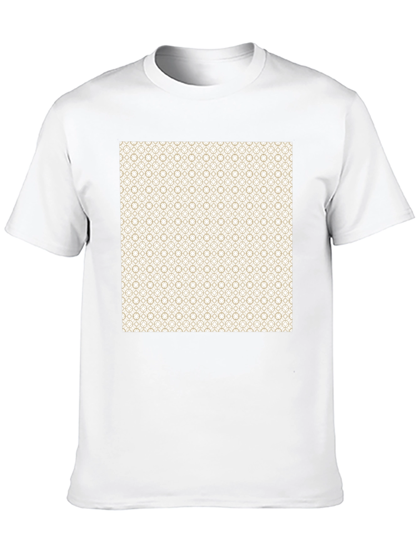 Black Geometric Pattern Black T-Shirt view 10