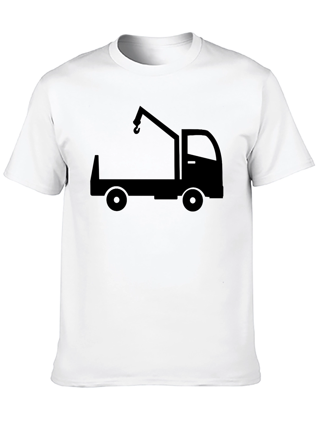Black Tow Truck Graphic T-Shirt - Heavy Duty Style view 10