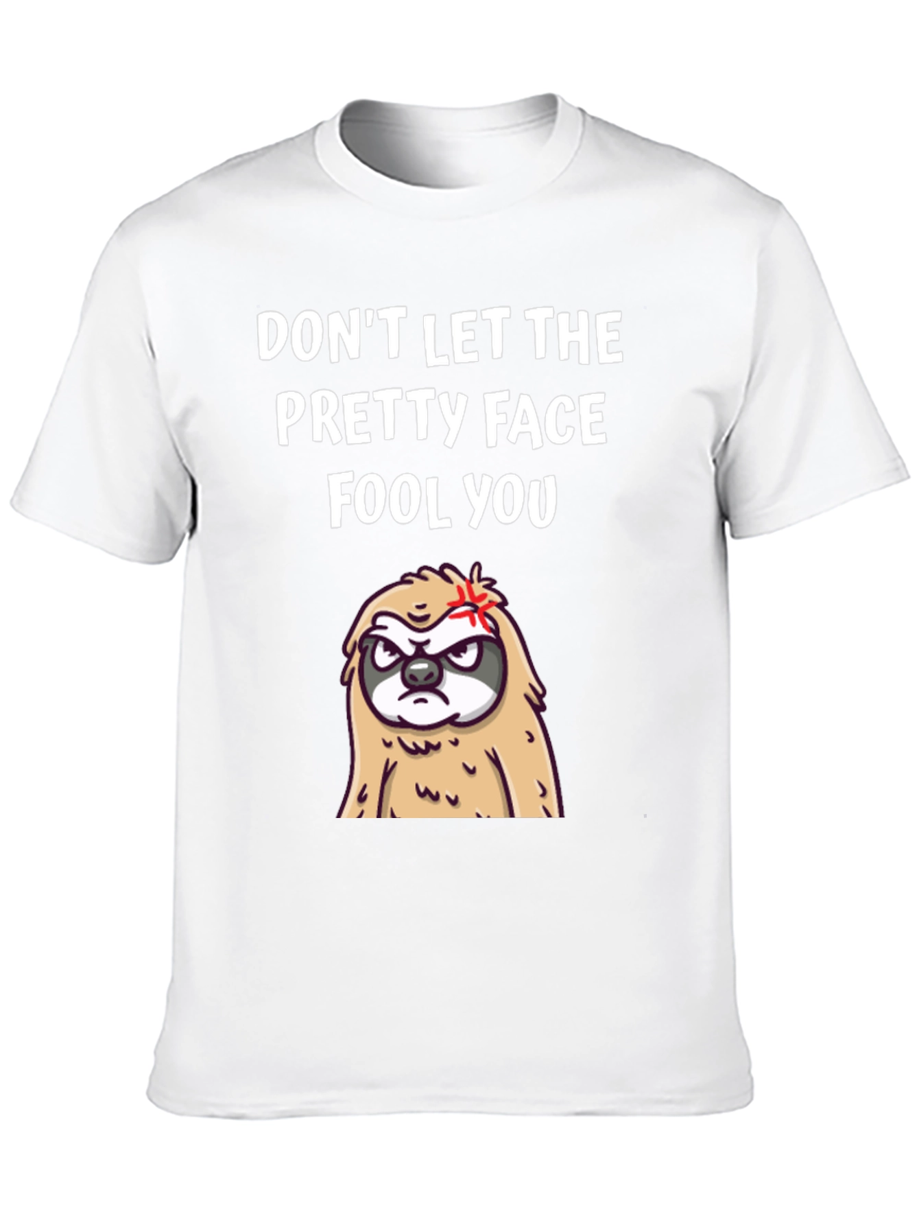 Black Funny Sloth T-Shirt - Don't Let The Pretty Face Fool You! view 10