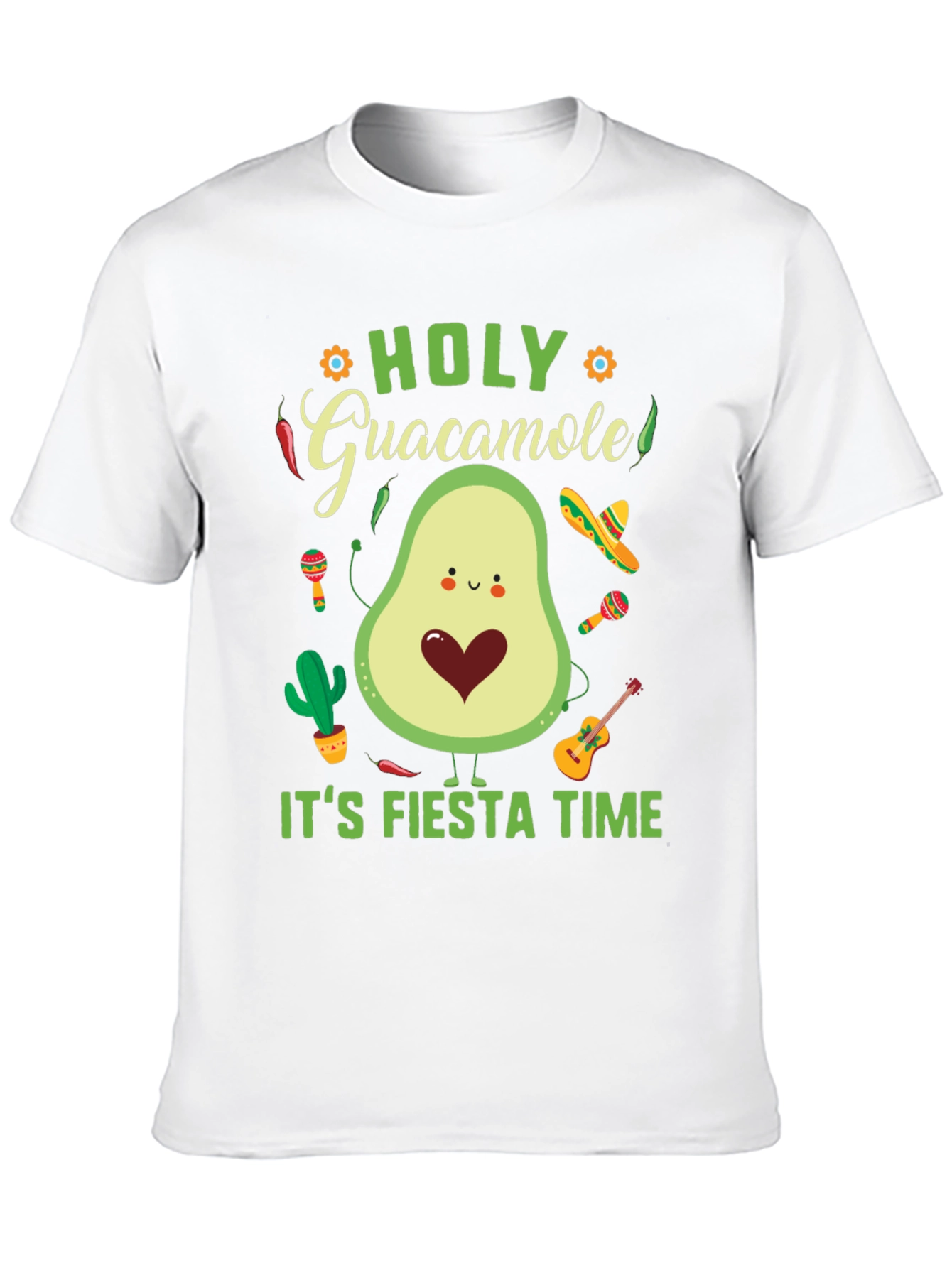 Black Fiesta Time Avocado Graphic Tee view 10
