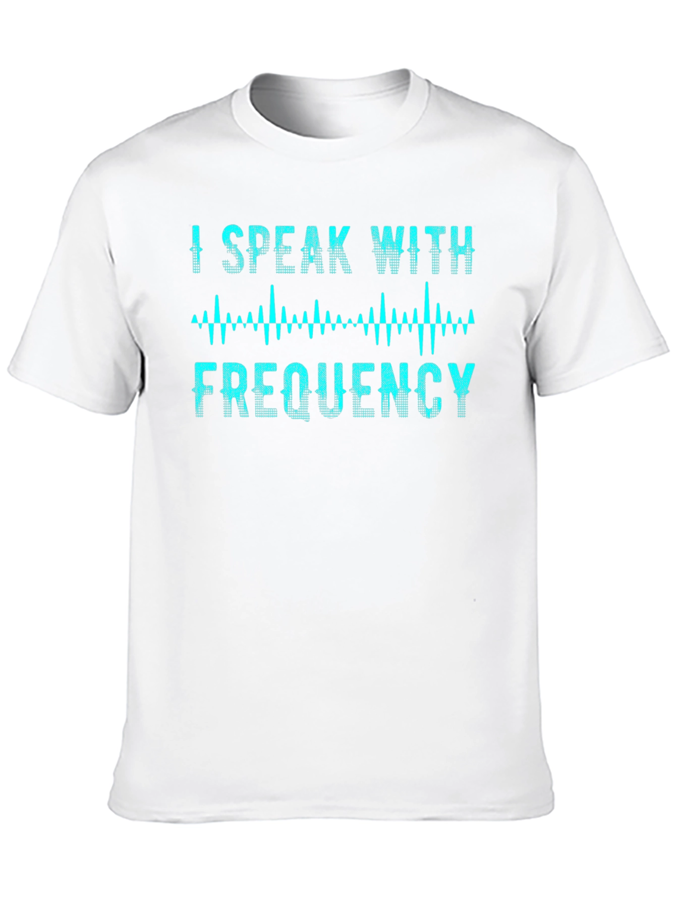 Black I Speak With Frequency T-Shirt view 10
