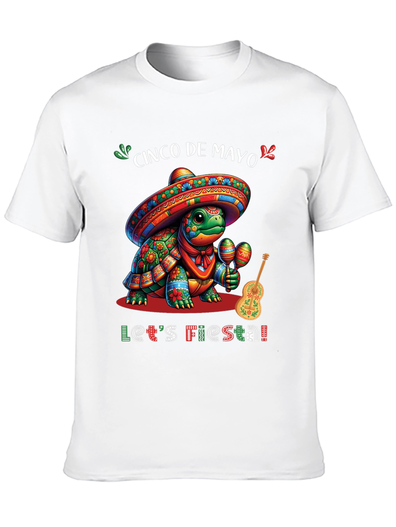 Black Cinco de Mayo Turtle Fiesta T-Shirt view 10