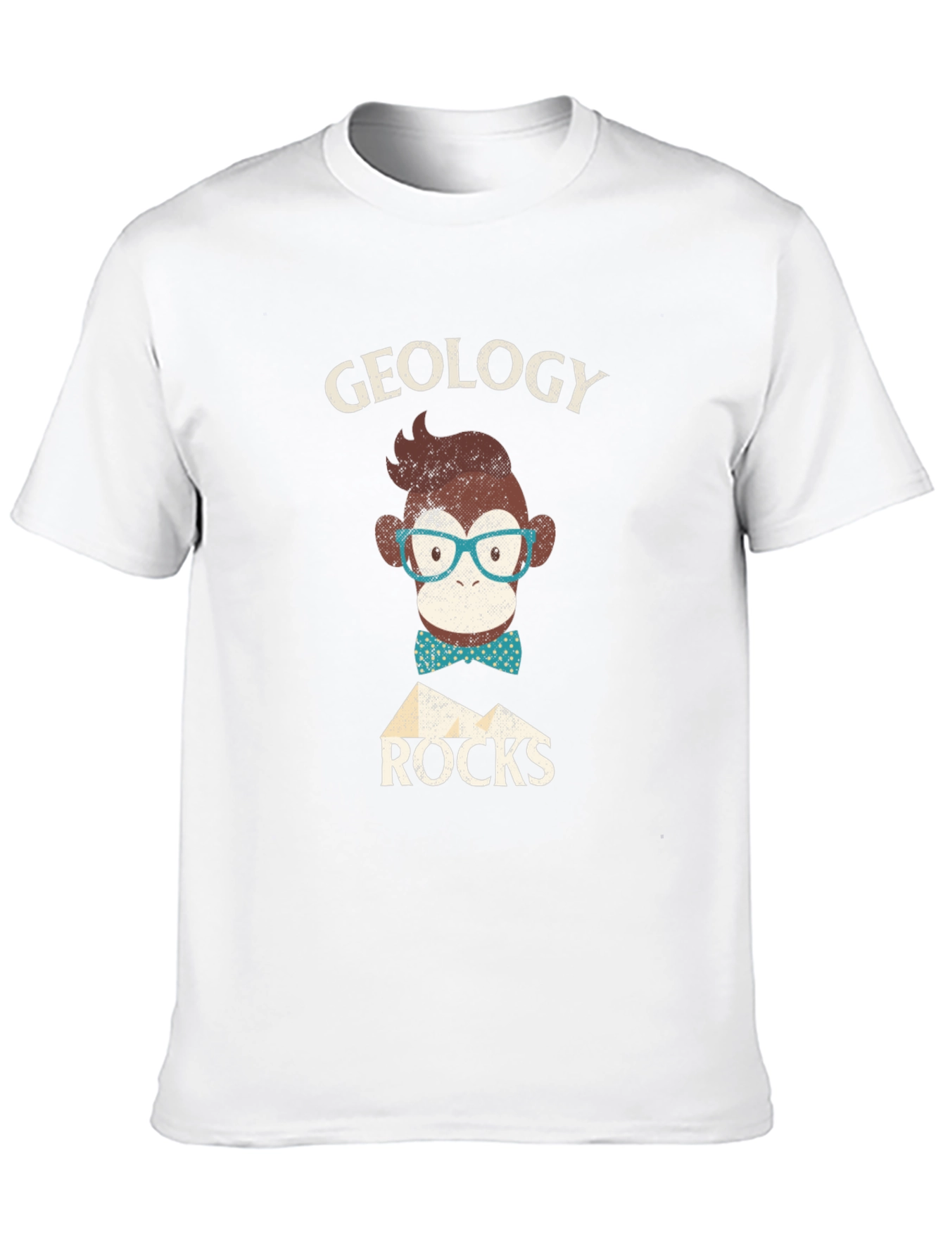 Black Geology Monkey T-Shirt - Cute Geeky Design view 10