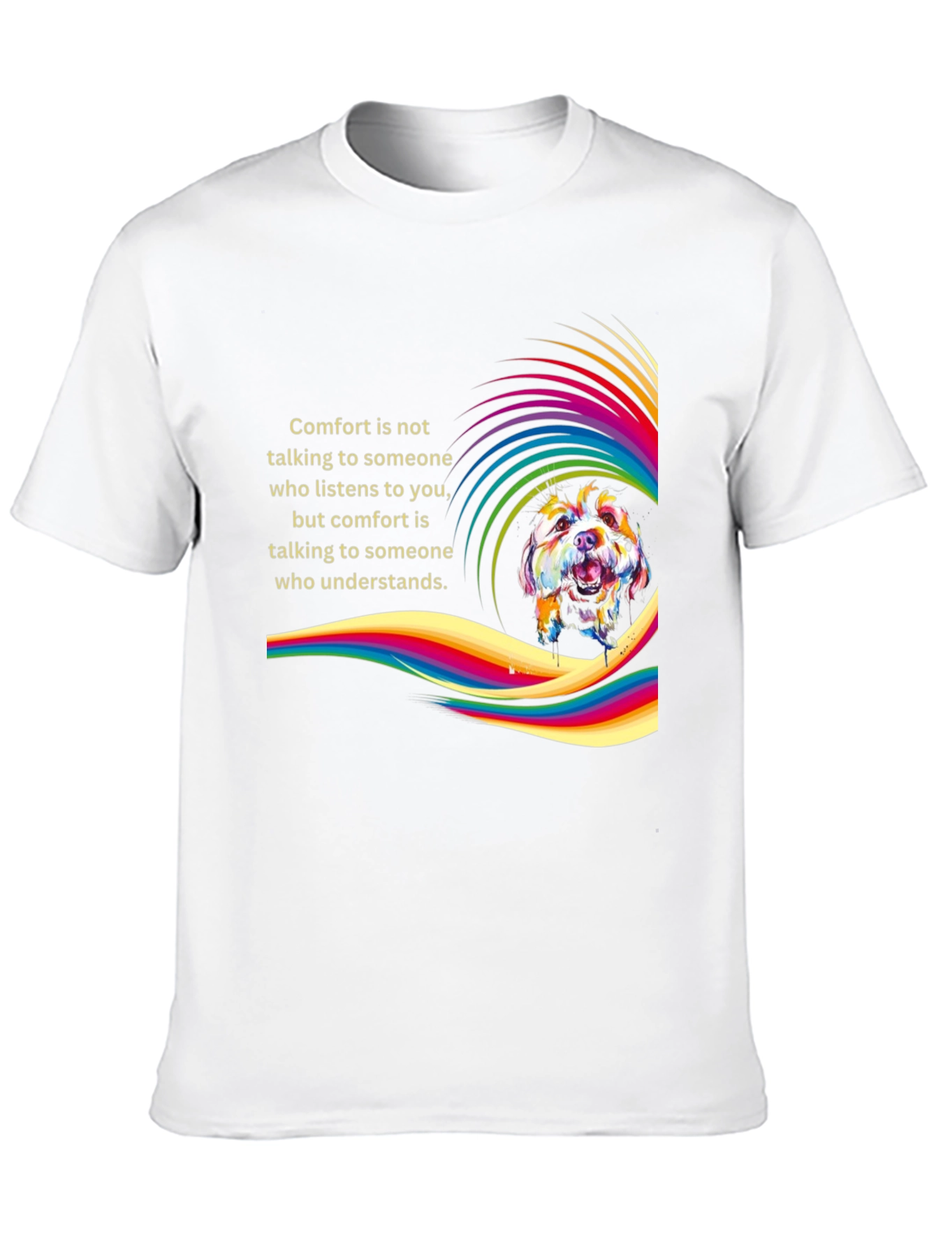 Black Comfort Dog T-Shirt - Stylish Graphic Tee for Pet Lovers view 10