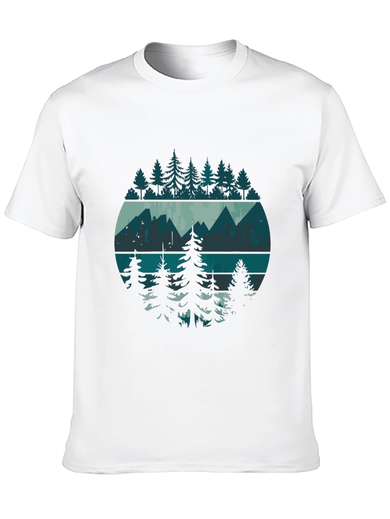Black Mountain & Trees Graphic Tee view 10