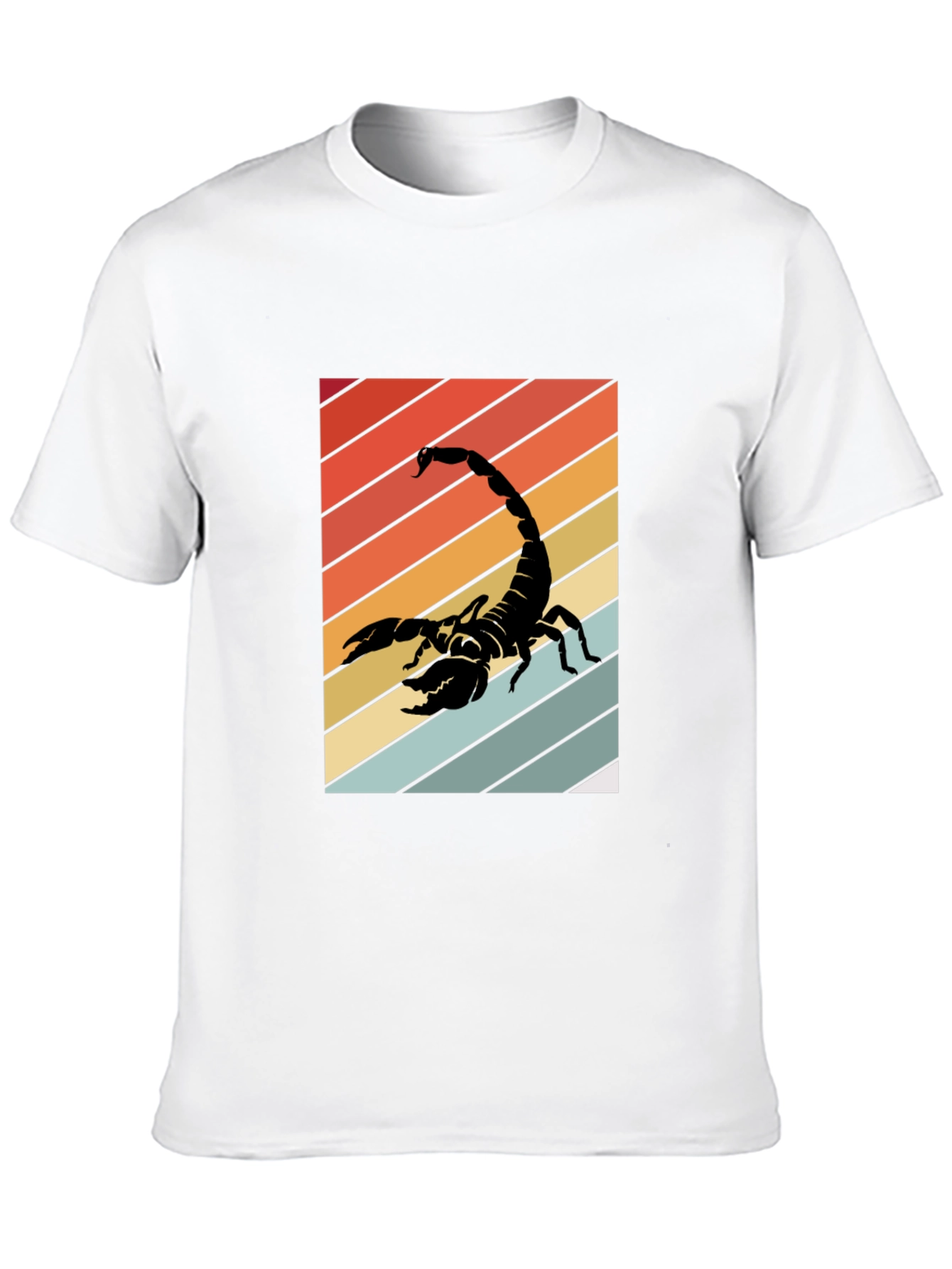 Black Retro Scorpion Graphic Tee - Black view 10