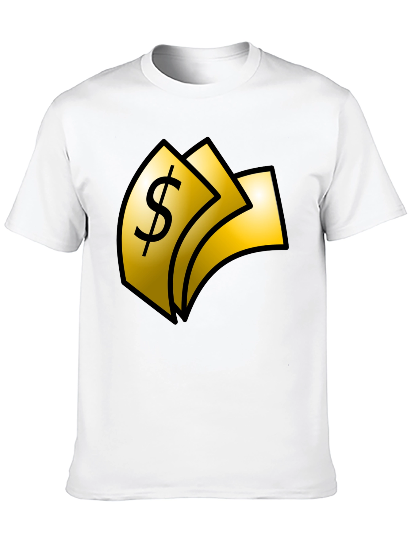 Black Money Graphic T-Shirt - Black view 10