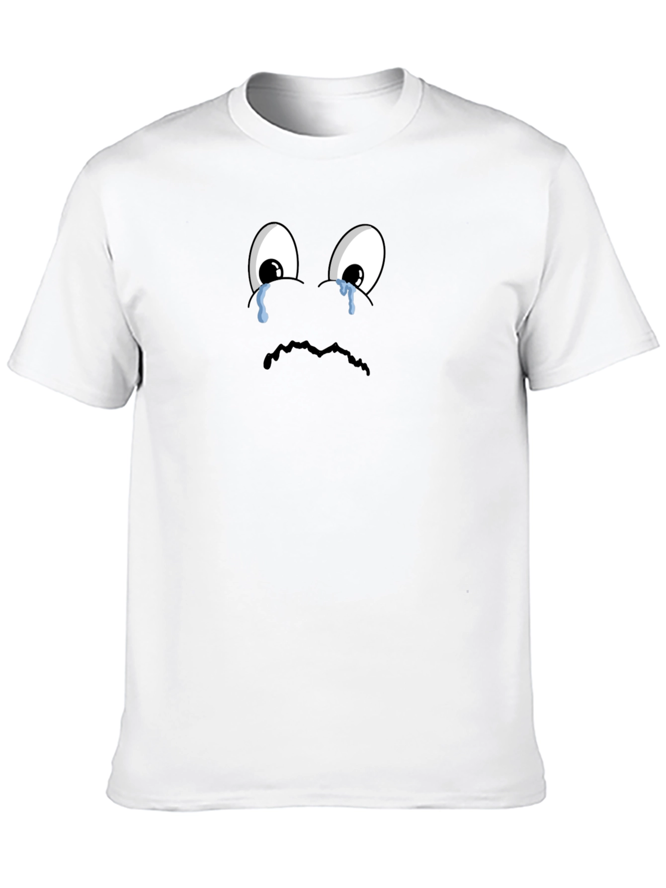 Black Sad Emoji Black T-Shirt - Express Yourself! view 10
