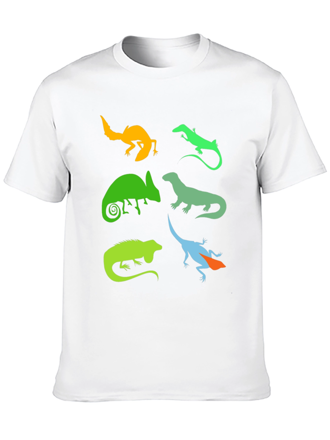 Black Lizard Silhouette Graphic T-Shirt - Reptile Lover Tee view 10
