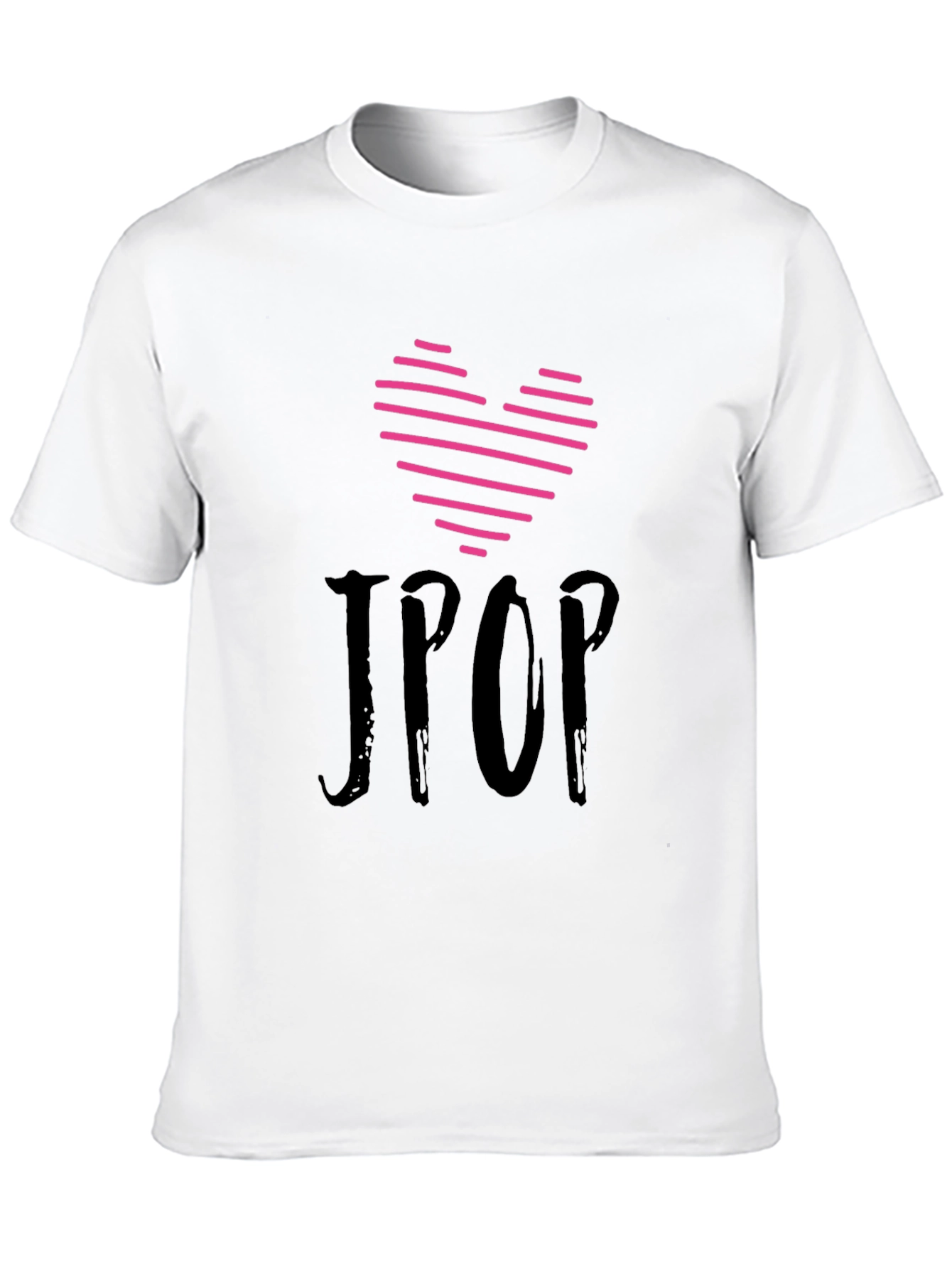 Black I Heart JPOP Tee - Stylish Graphic T-Shirt view 10