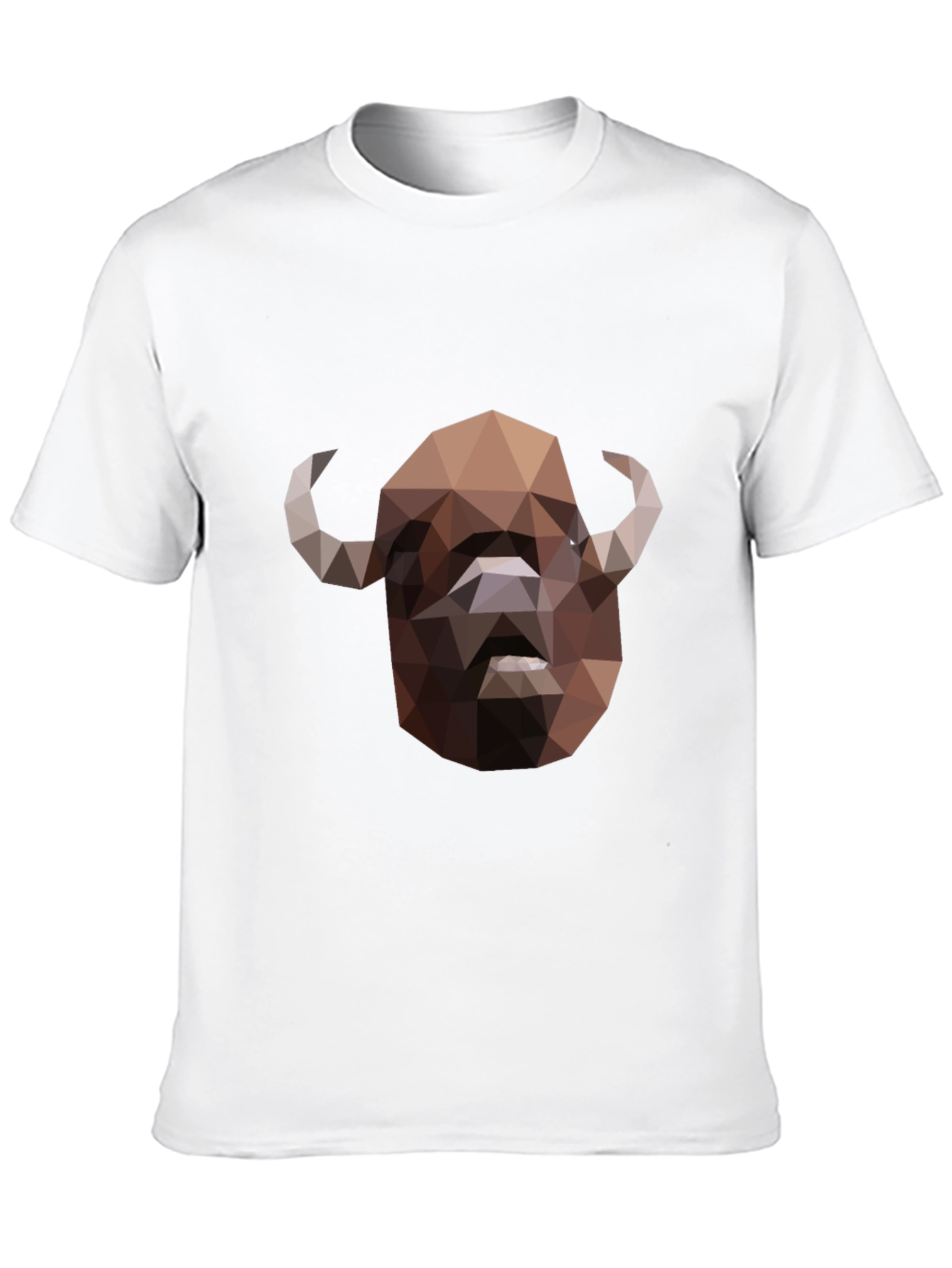 Black Geometric Buffalo Graphic T-Shirt - Black view 10