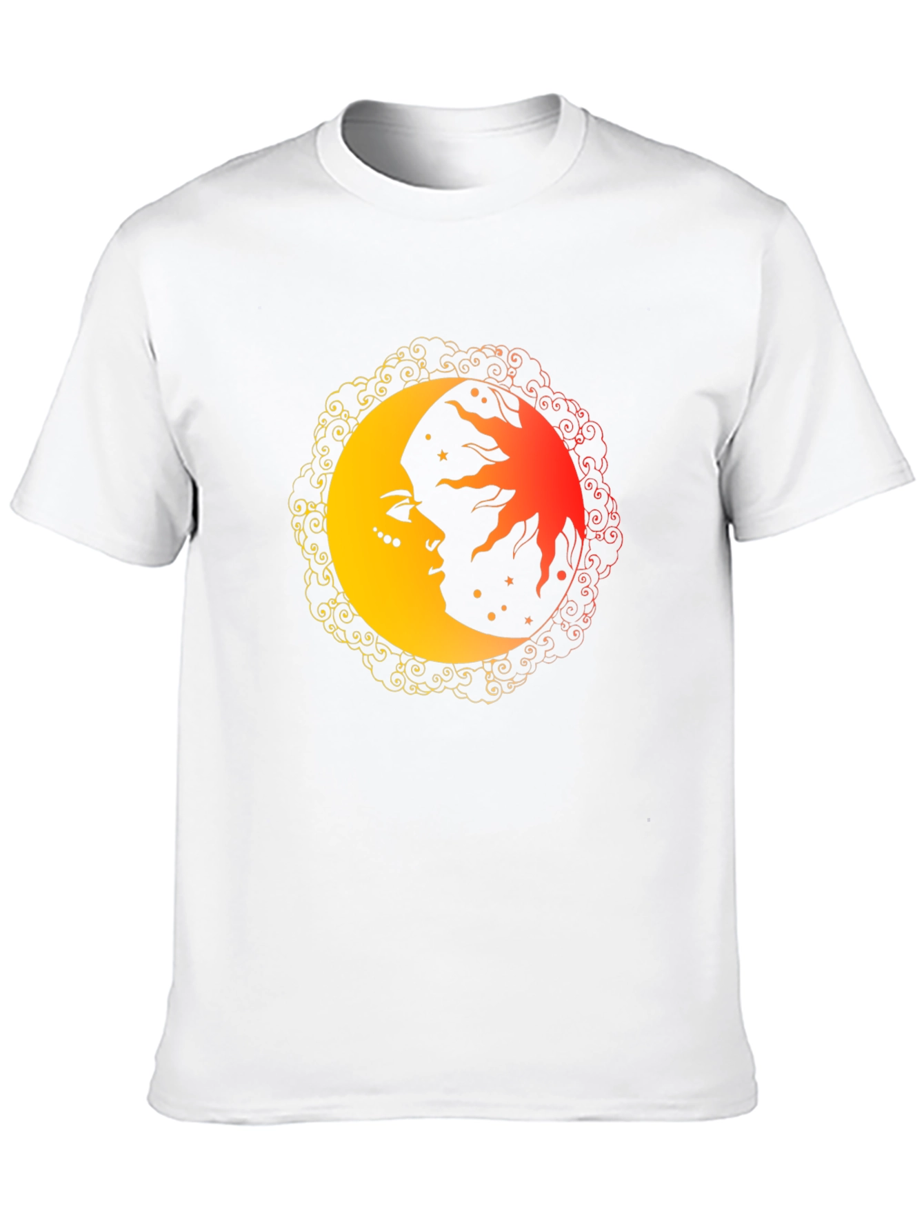 Black Celestial Sun and Moon Graphic Tee view 10